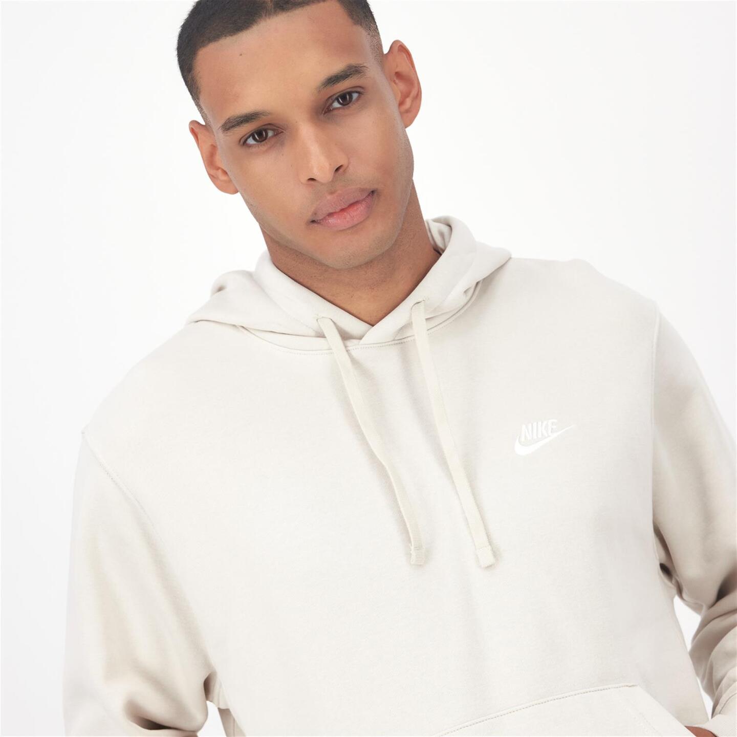 Nike Club - marron - Sweatshirt Capuz Homem