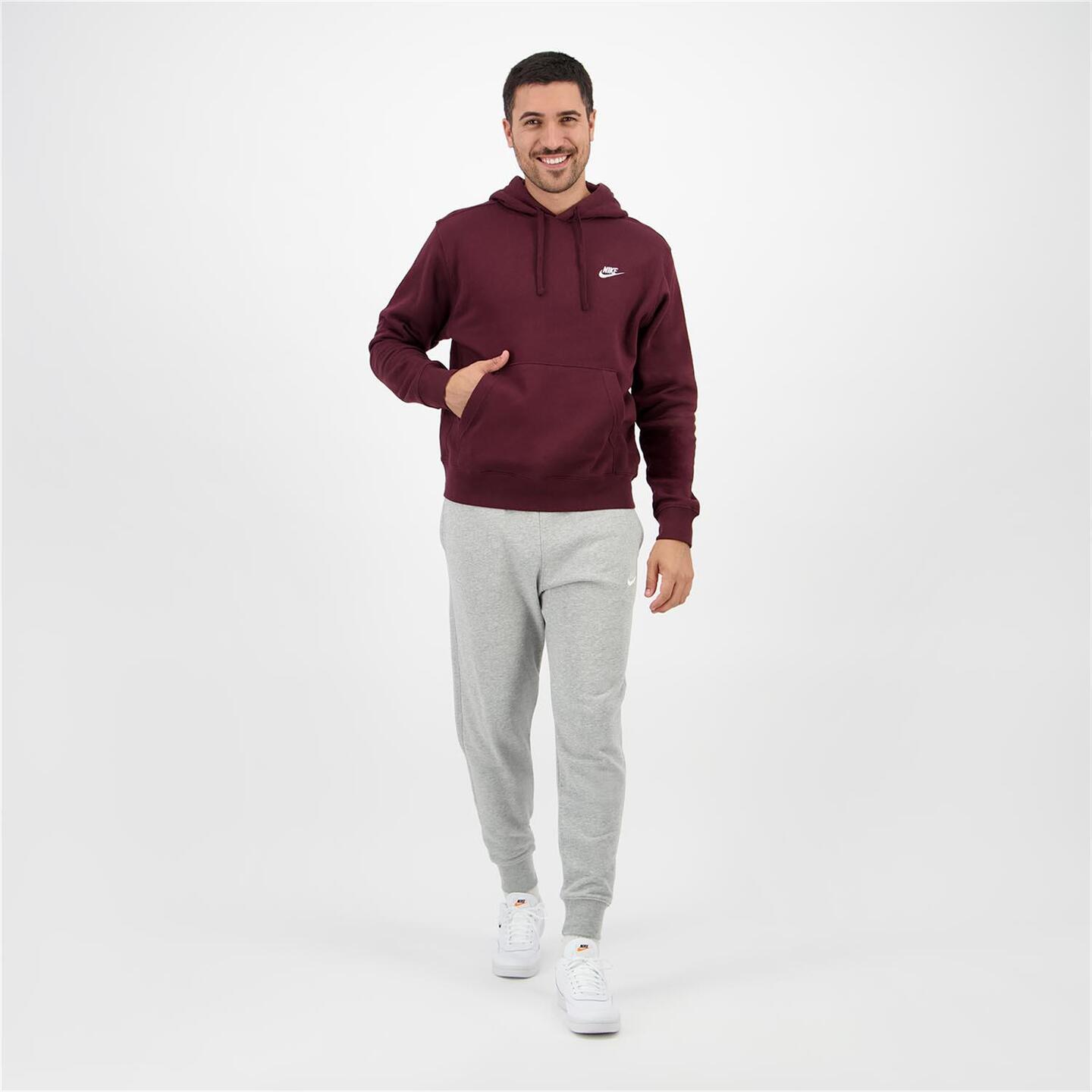 Nike Club - rojo - Sudadera Capucha Hombre