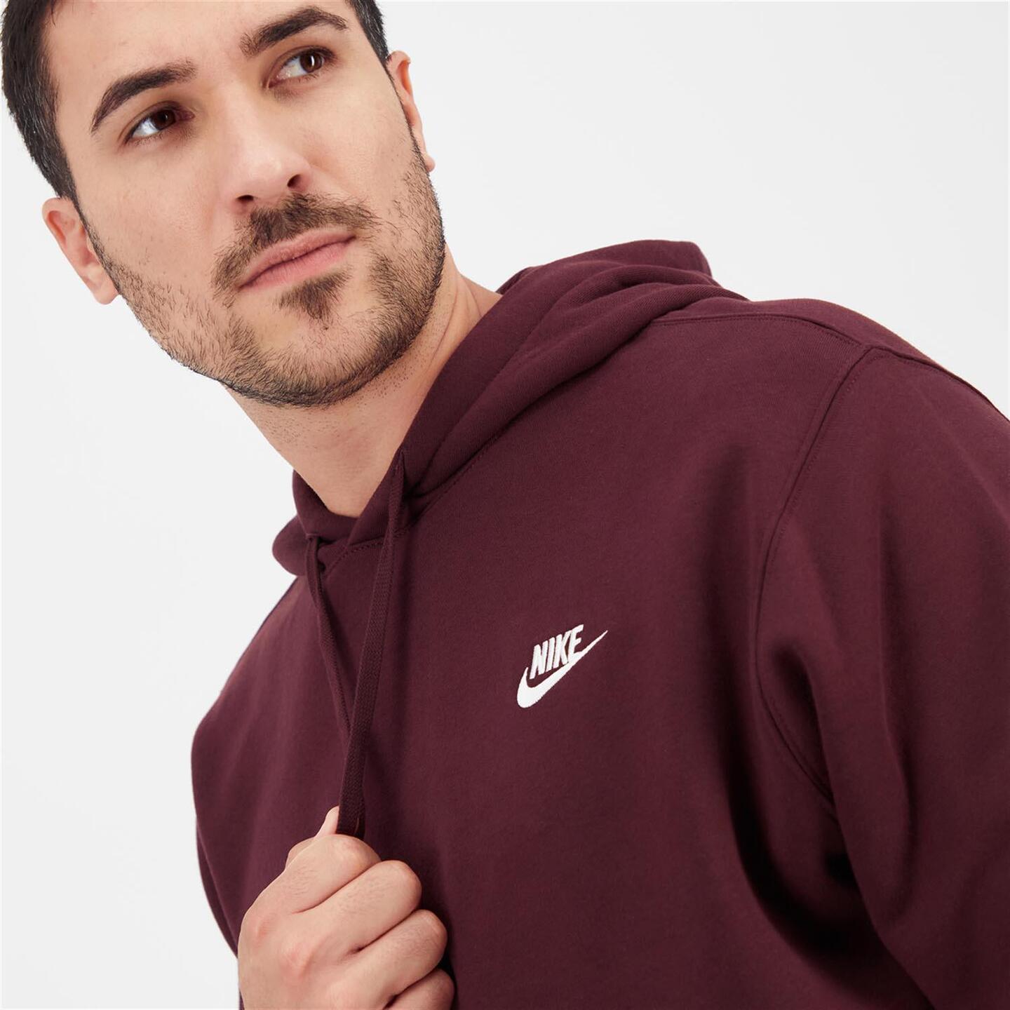 Nike Club - rojo - Sudadera Capucha Hombre