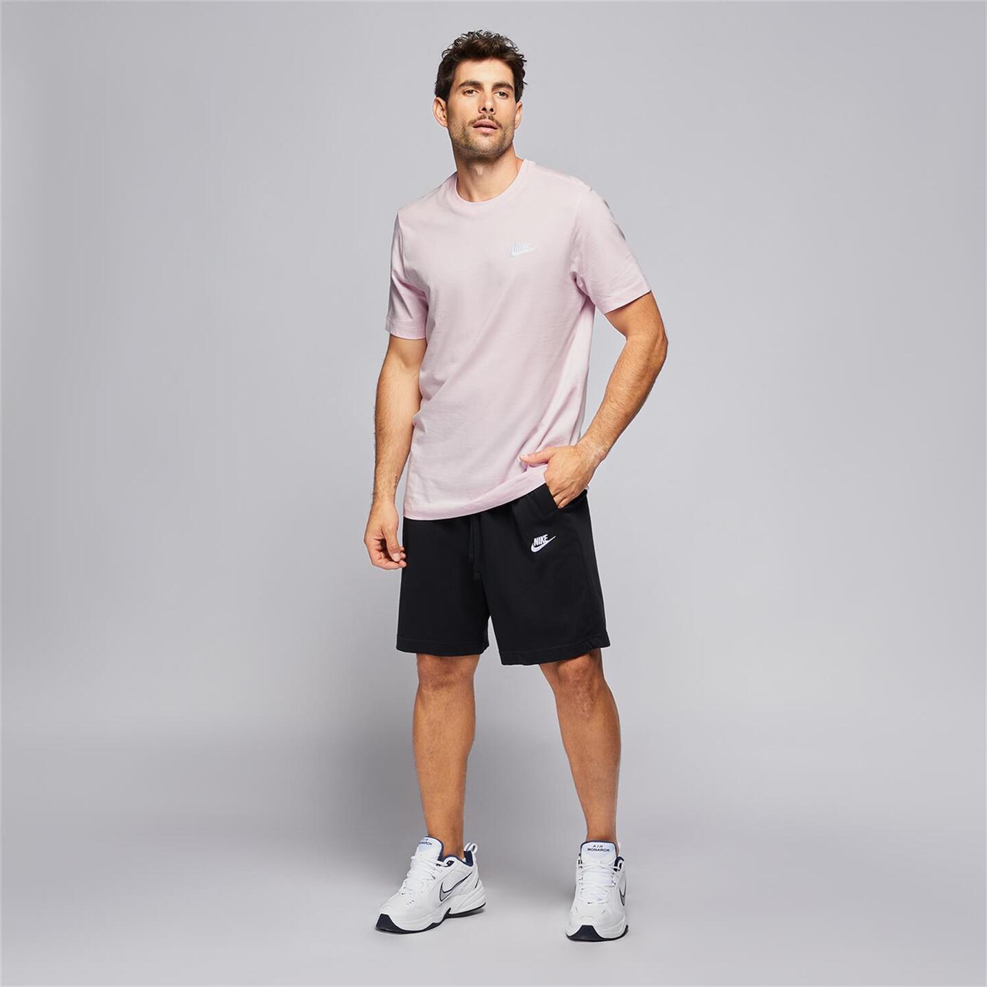 Nike Club - rosa - T-shirt Algodão Homem