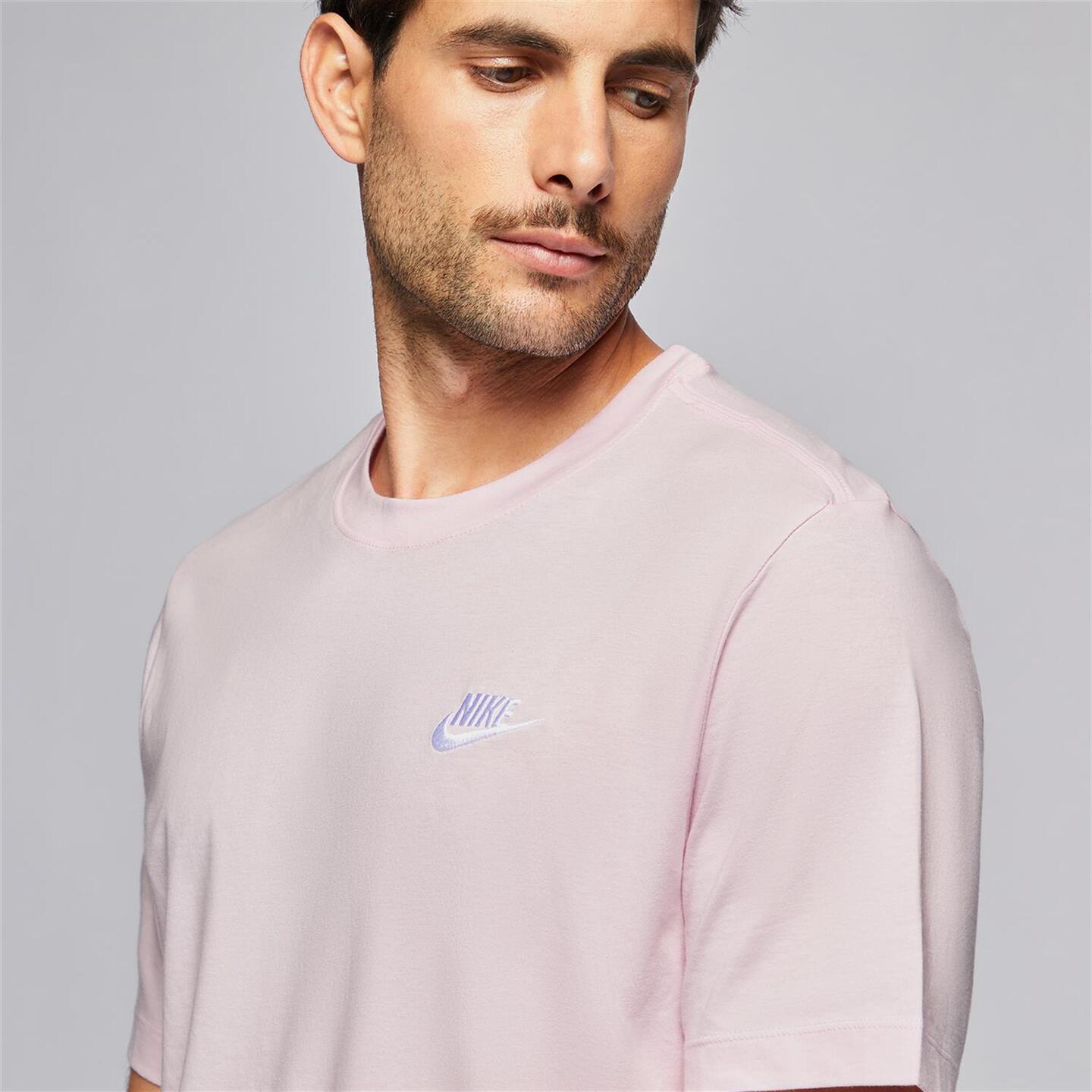 Nike Club - rosa - Camiseta Algodón Hombre