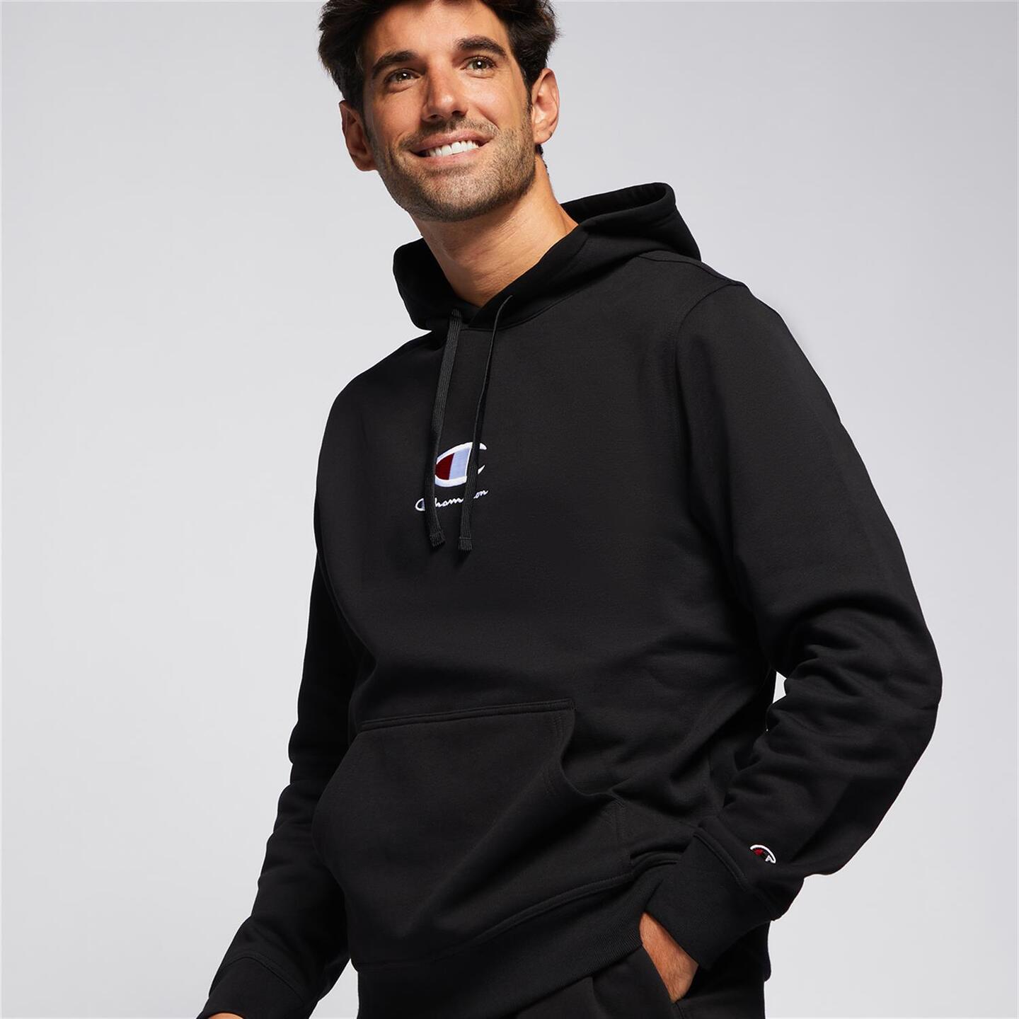 Sudadera champion hombre negra online