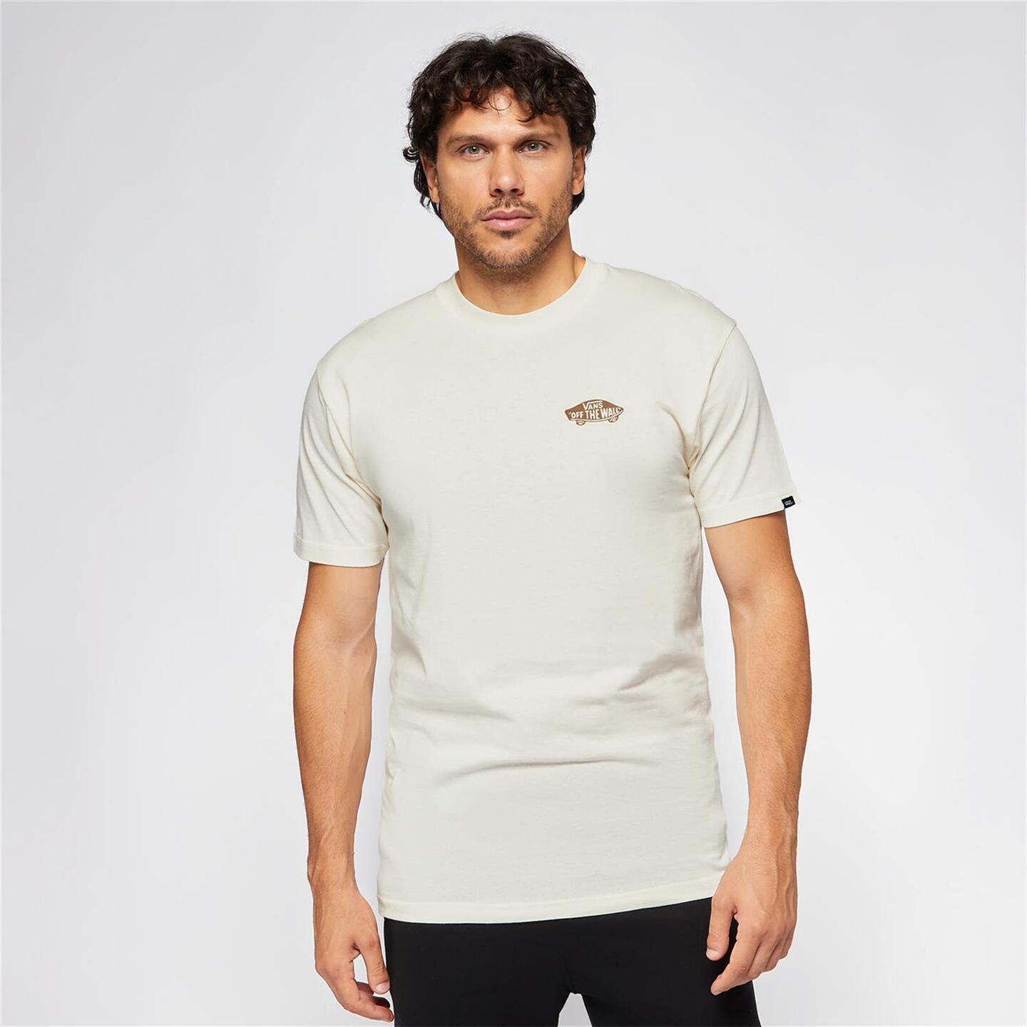 Camiseta fashion vans blanca hombre