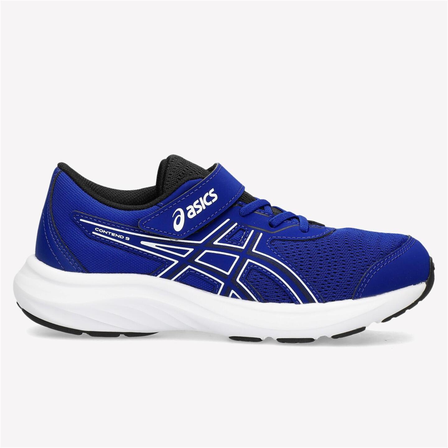 ASICS Contend 9 Ps - azul - Zapatillas Velcro Niño