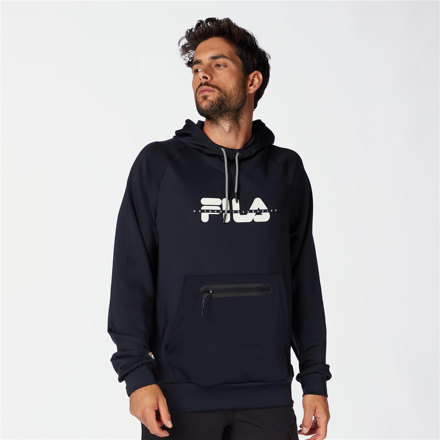 Sudadera Fila Negro Sudadera Capucha Hombre Sprinter