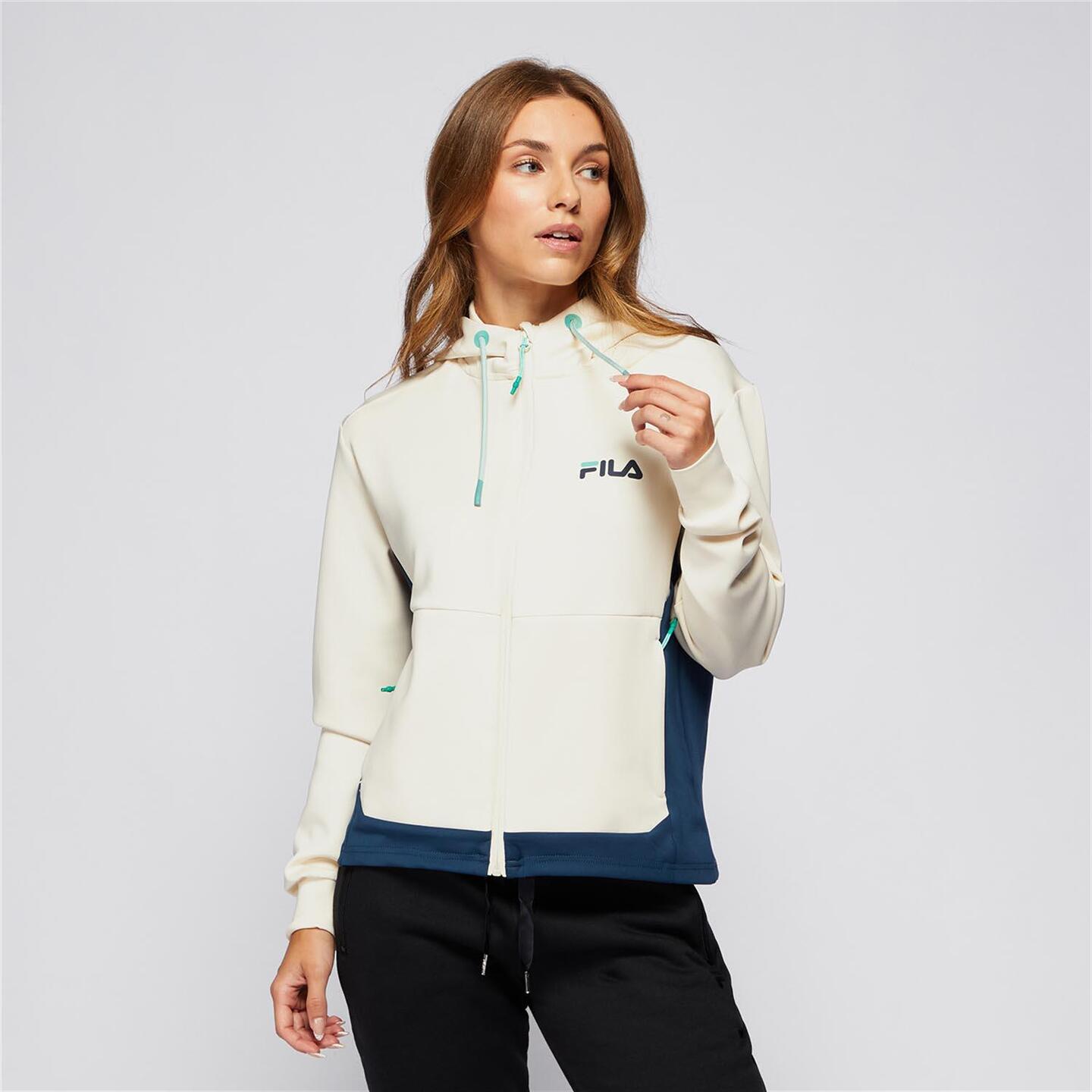 Sudadera Cremallera Fila Blanco Sudadera Capucha Mujer Sprinter