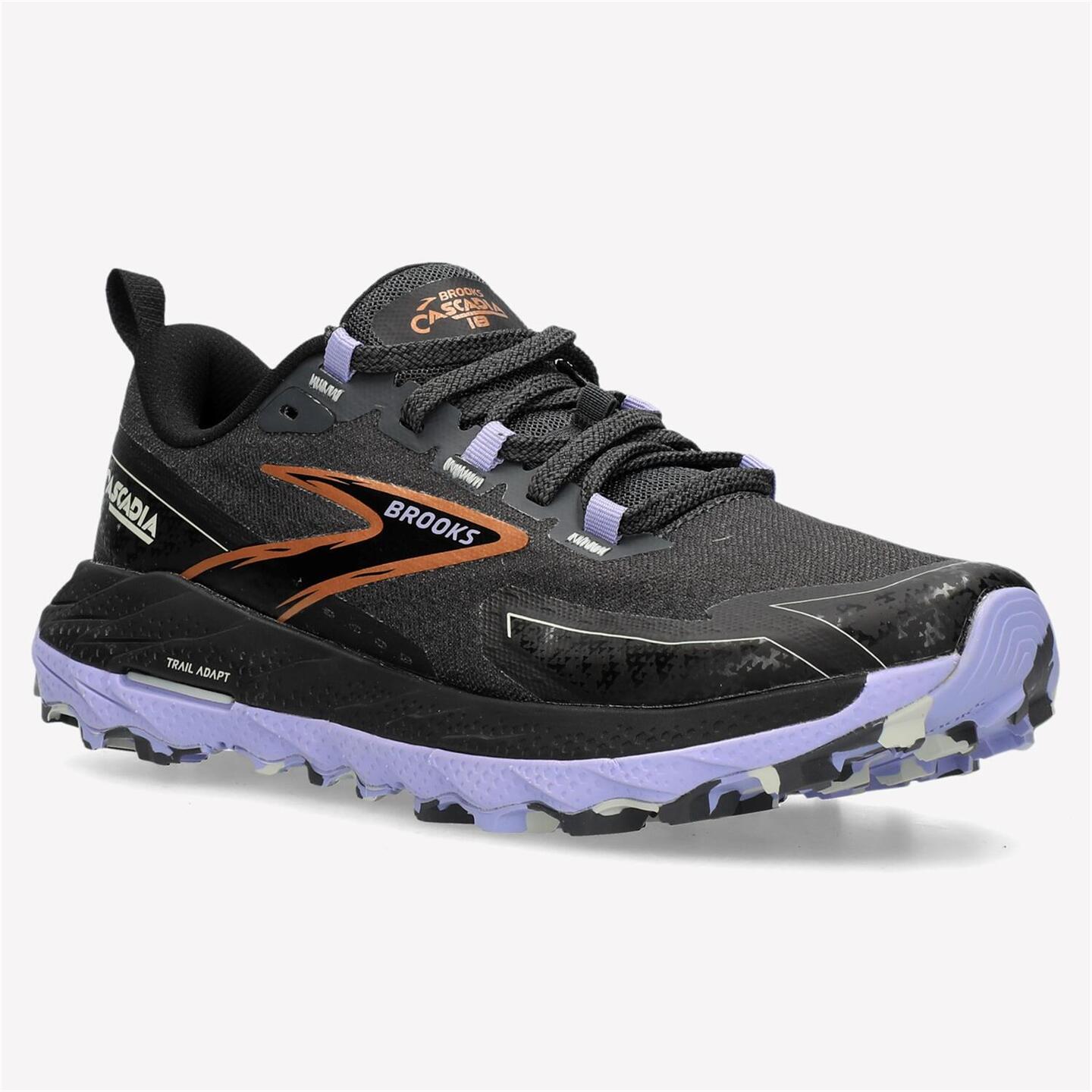 Brooks Cascadia 18 - negro - Sapatilhas Trail Mulher