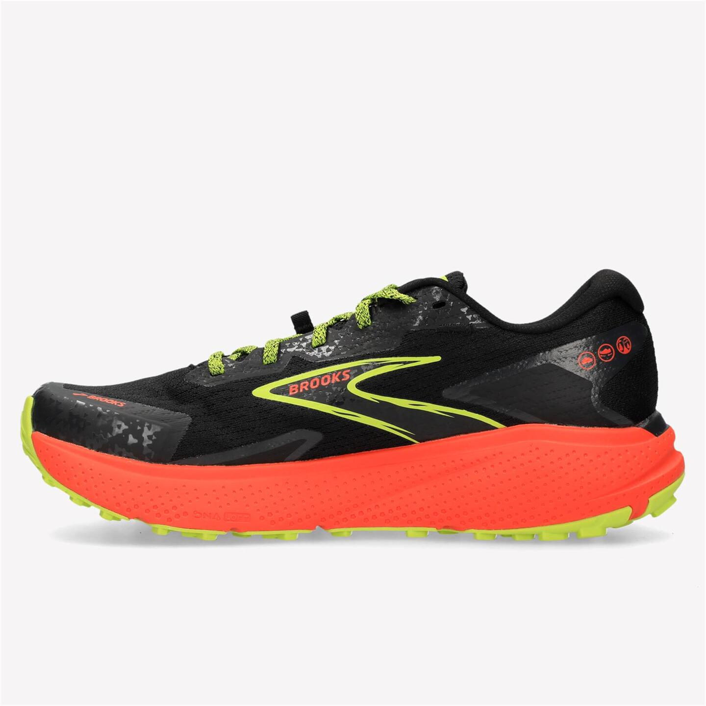 Brooks Divide5 - negro - Sapatilhas Trail Homem