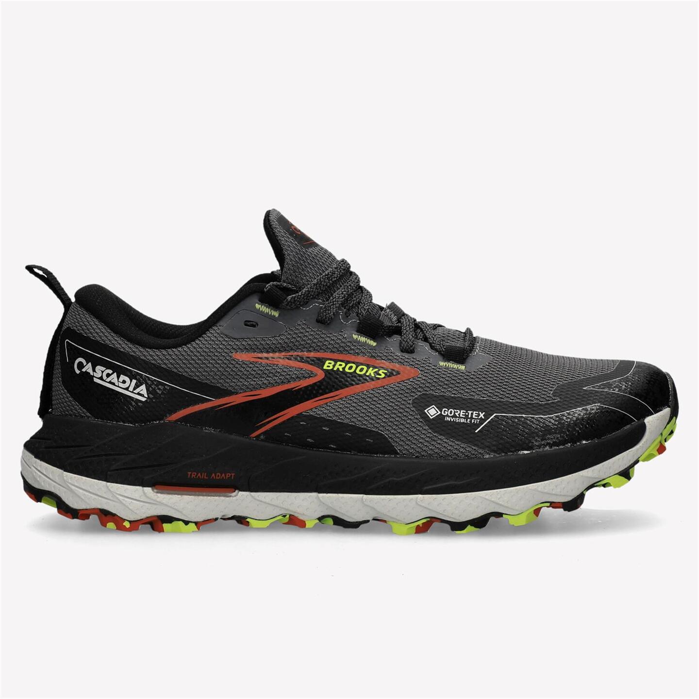 Brooks Cascadia 18 GTX Negro Zapatillas Trail Hombre Sprinter