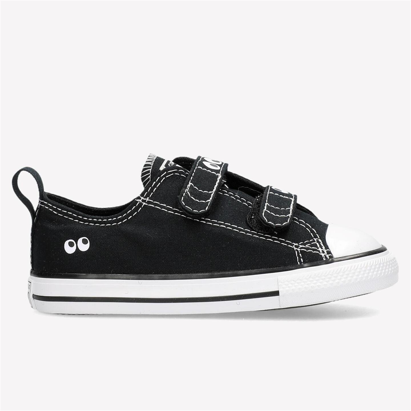 Converse Chuck Taylor Eyes - negro - Sapatilhas Velcro Menino