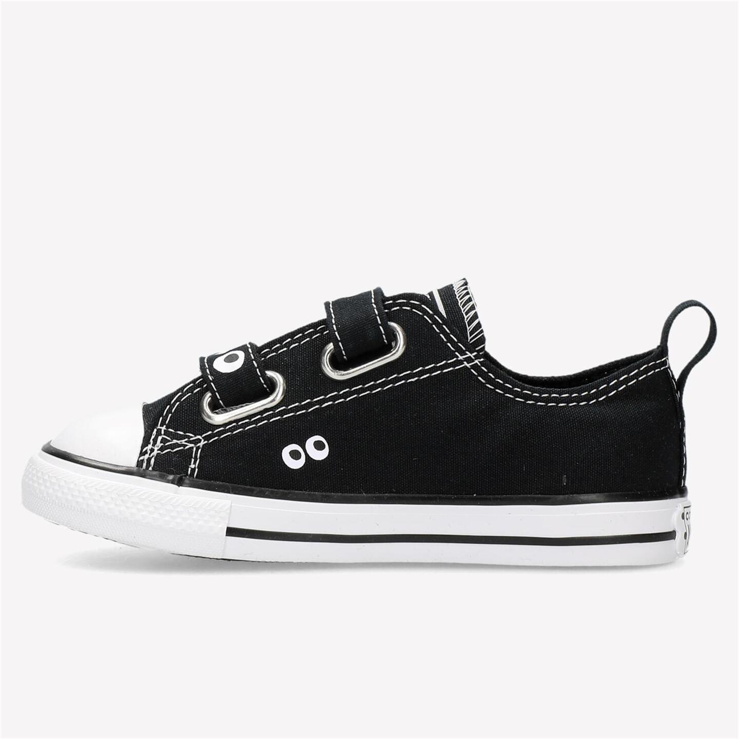 Converse Chuck Taylor Eyes - negro - Sapatilhas Velcro Menino