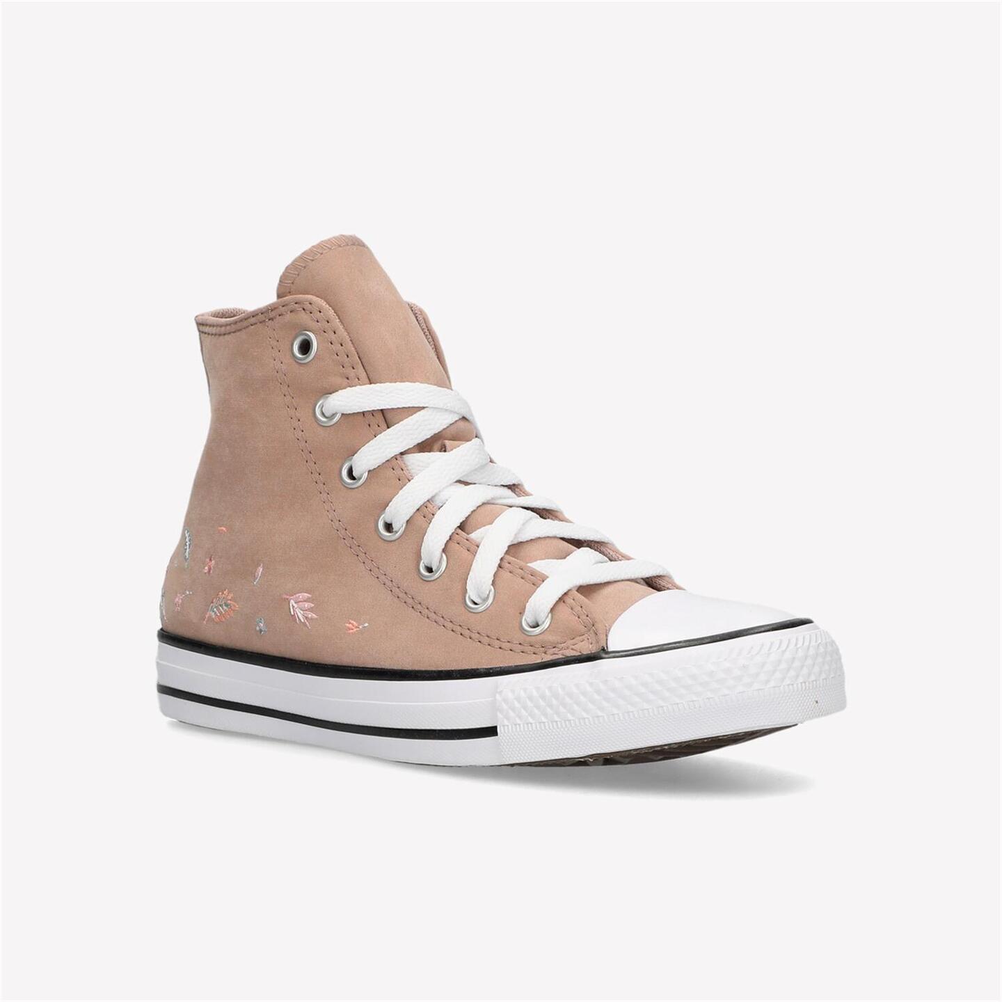 Converse Chuck T Hi Lift - rosa - Sapatilhas Lona Rapariga