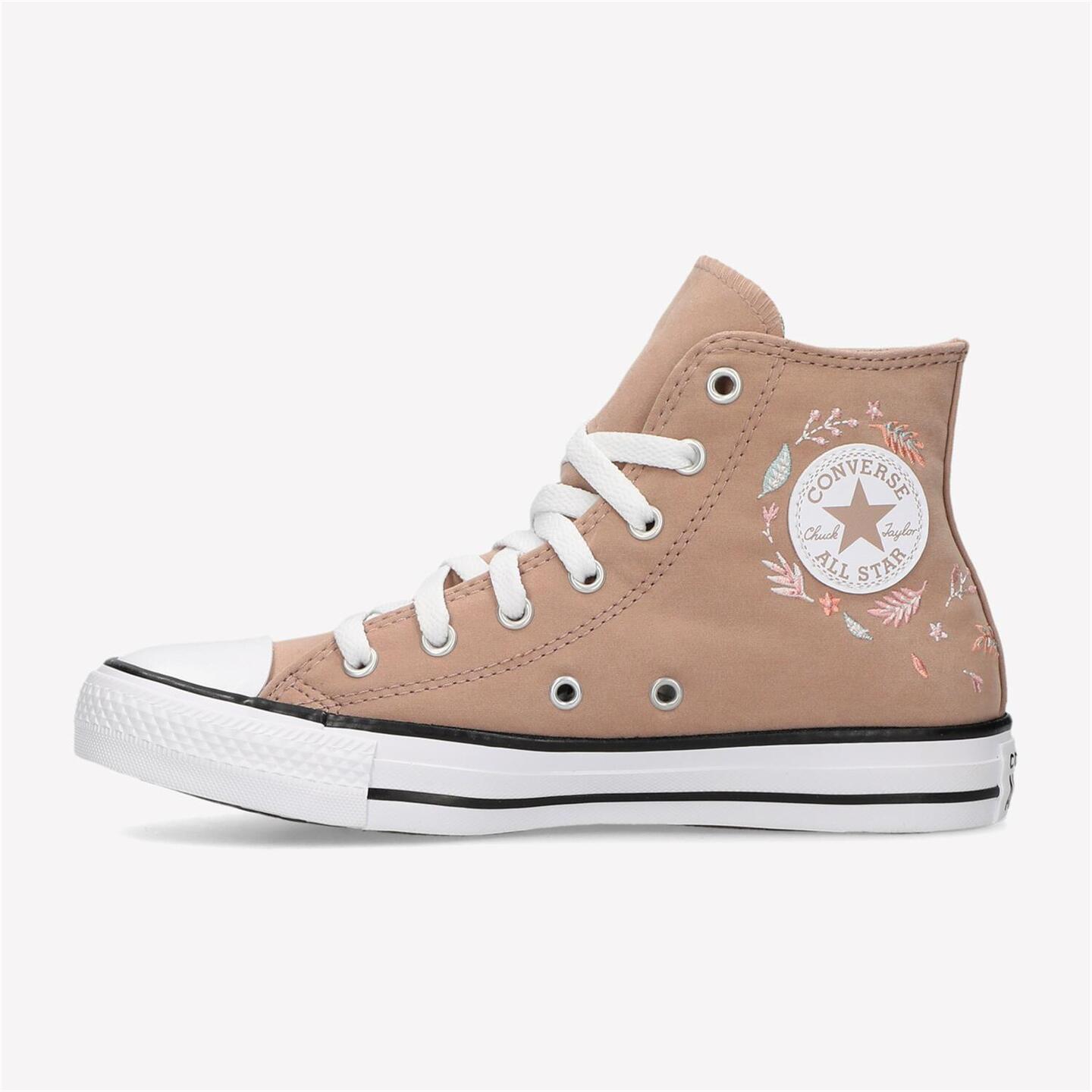 Converse Chuck T Hi Lift - rosa - Sapatilhas Lona Rapariga