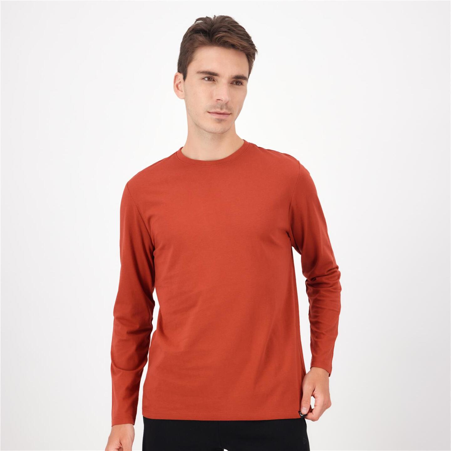 Camiseta Manga Larga Up Rojo Camiseta Algodon Hombre Sprinter