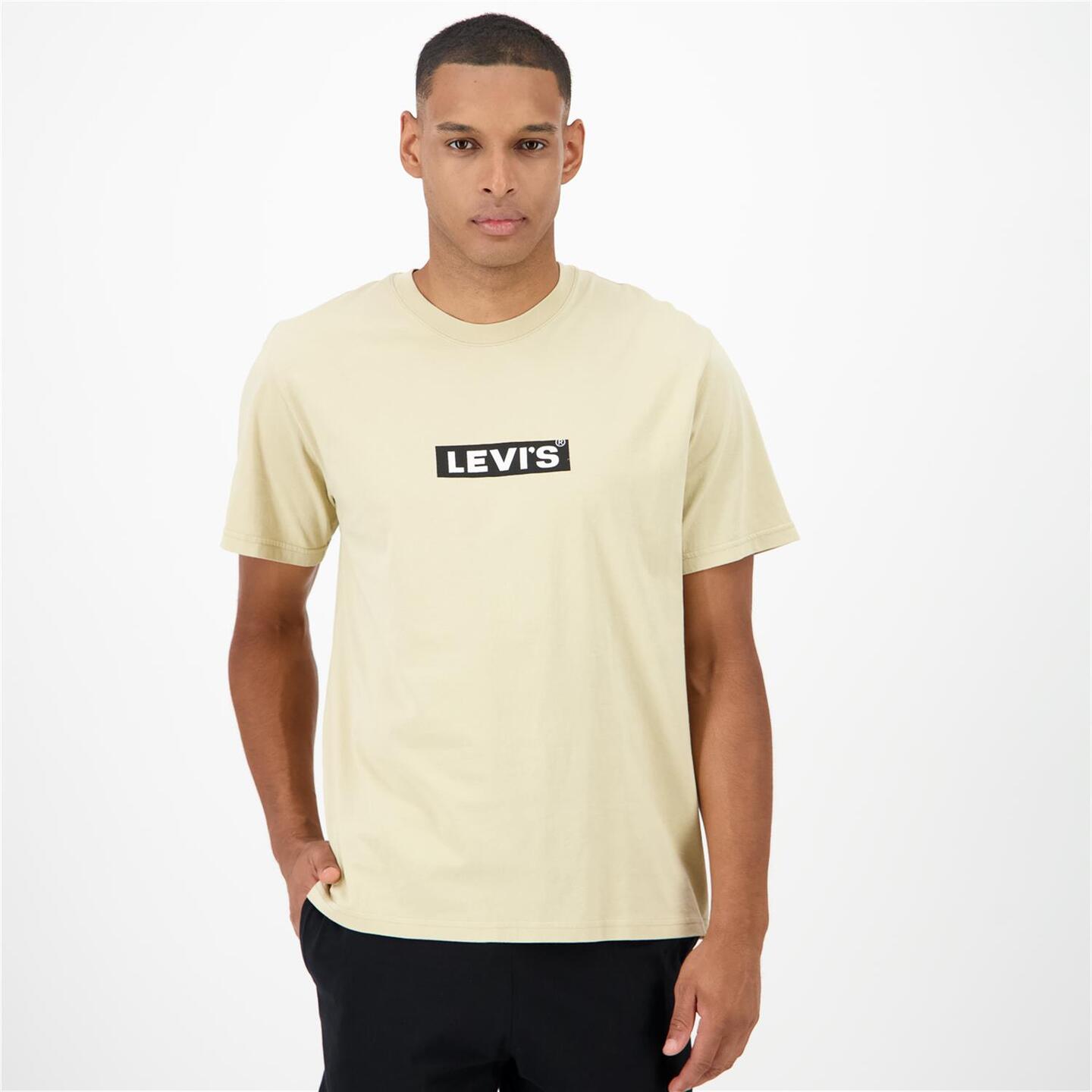 Levi's Boxtab - marron - T-shirt Algodão Homem