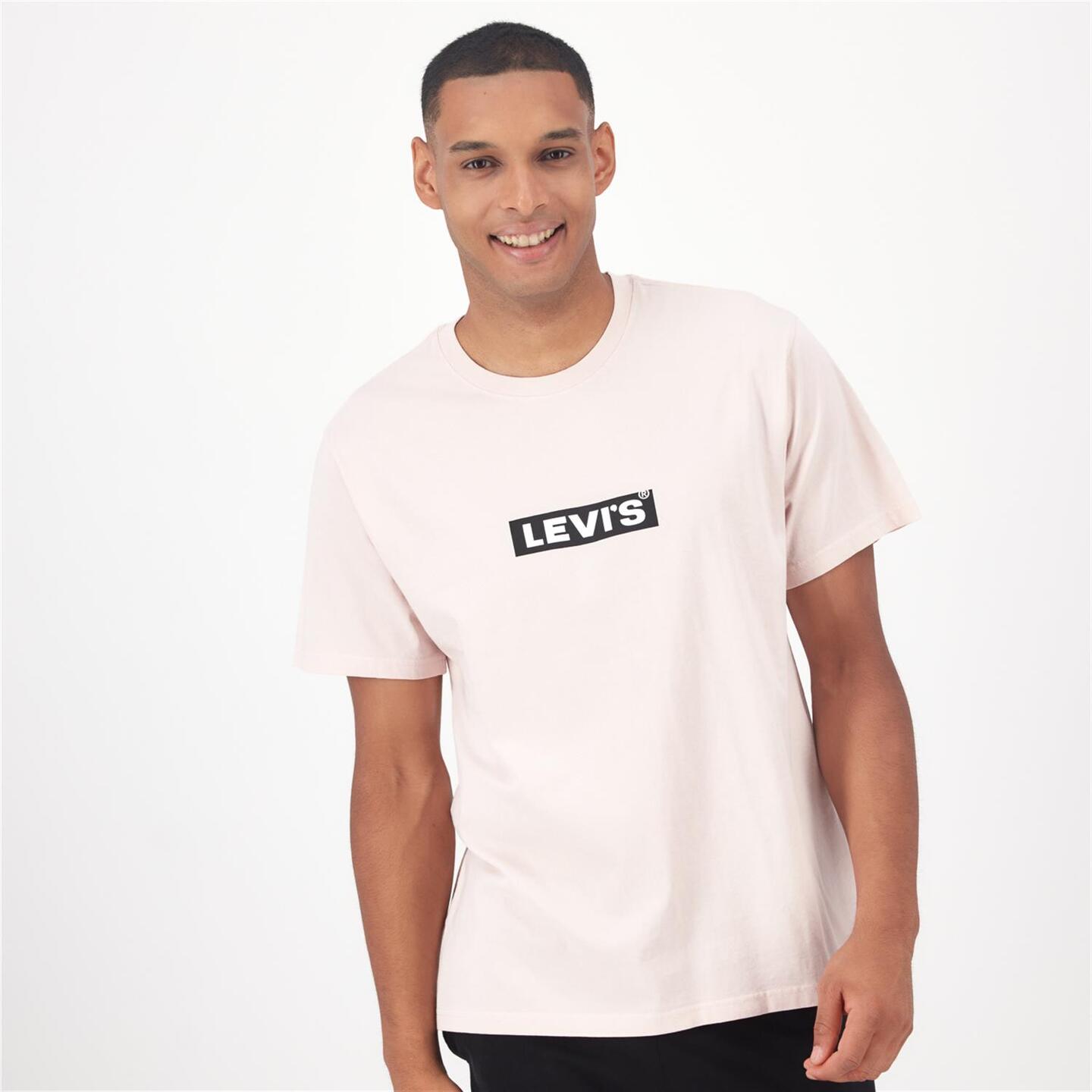 Levi's Boxtab - rosa - T-shirt Algodão Homem