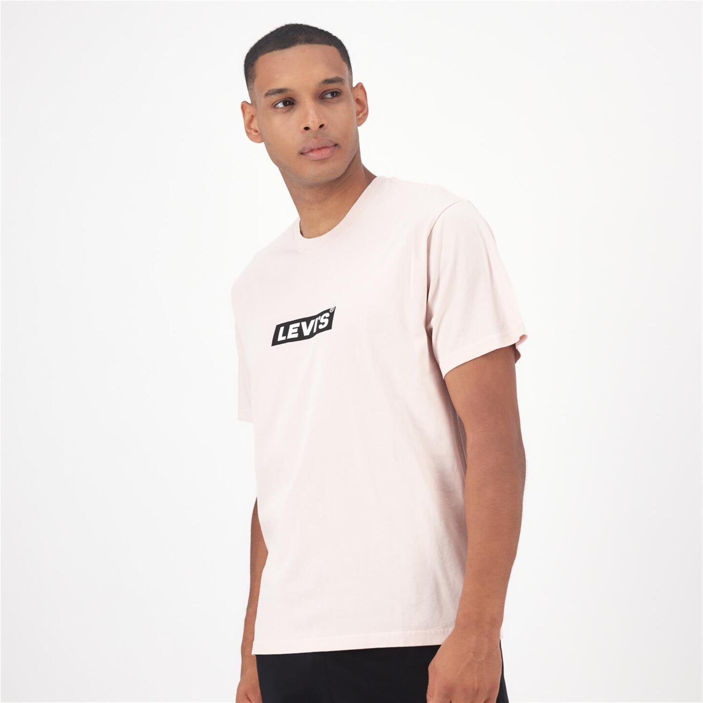 Levi's Boxtab - rosa - T-shirt Algodão Homem