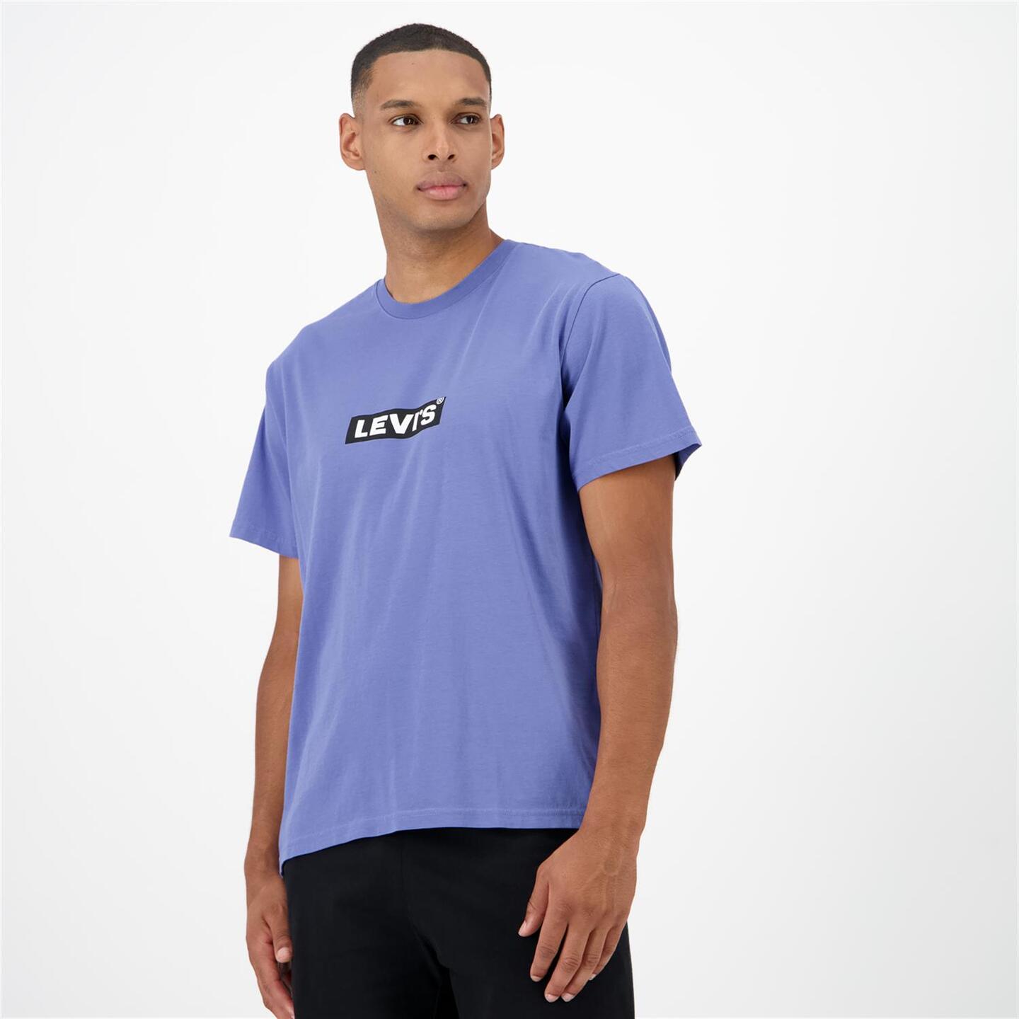 Levi's Boxtab - azul - T-shirt Algodão Homem