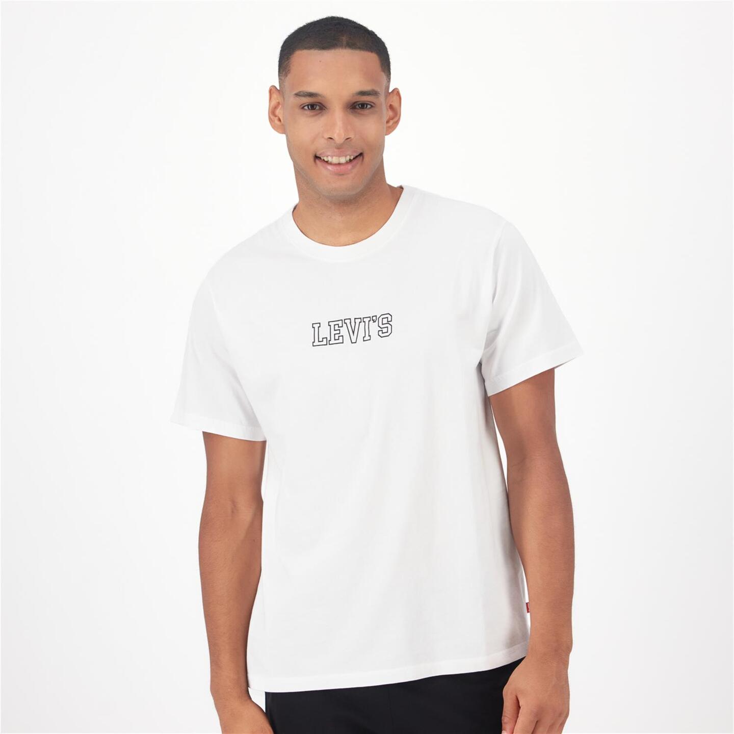 Levi's Collegial - blanco - T-shirt Algodão Homem