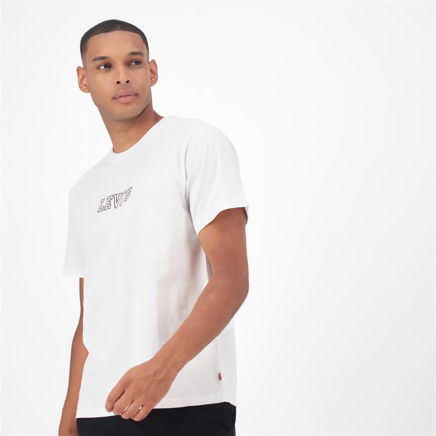 Levi's Collegial - blanco - Camiseta Algodón Hombre