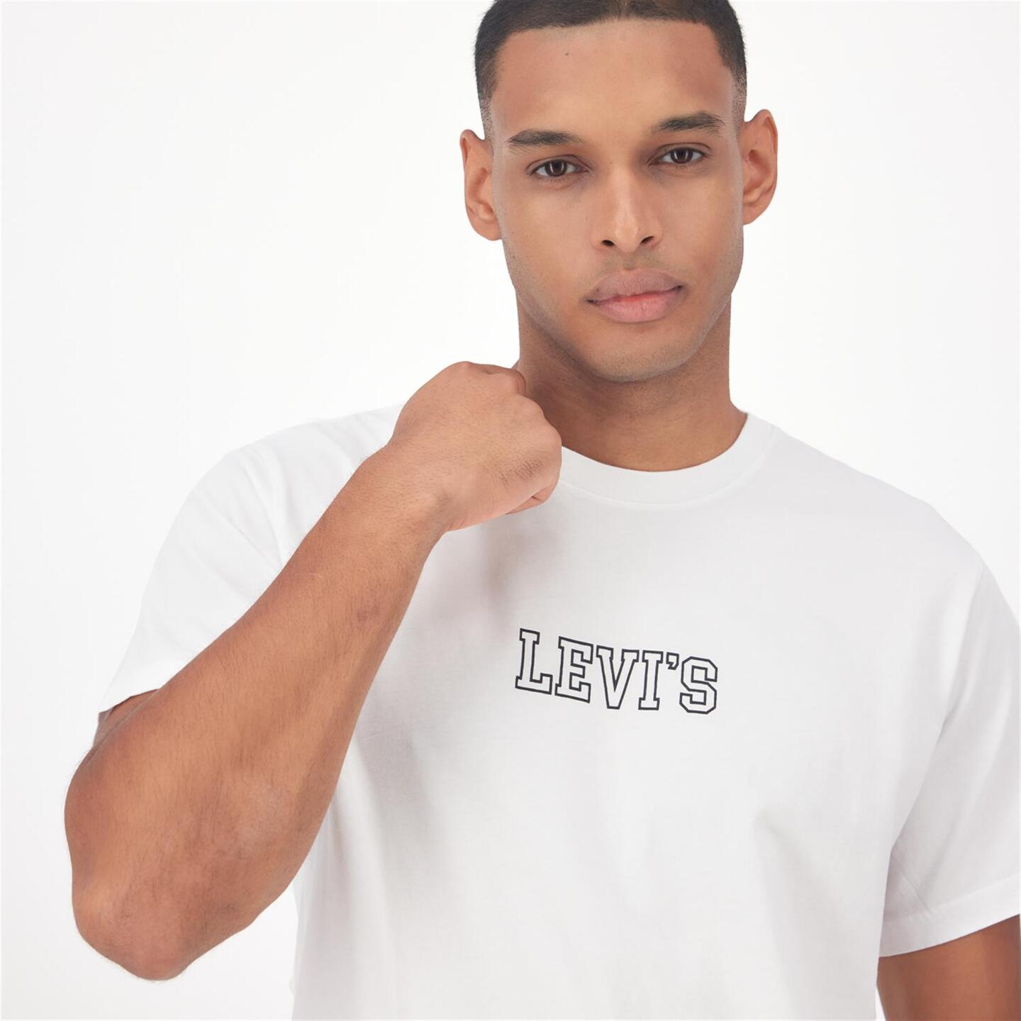 Levi's Collegial - blanco - Camiseta Algodón Hombre