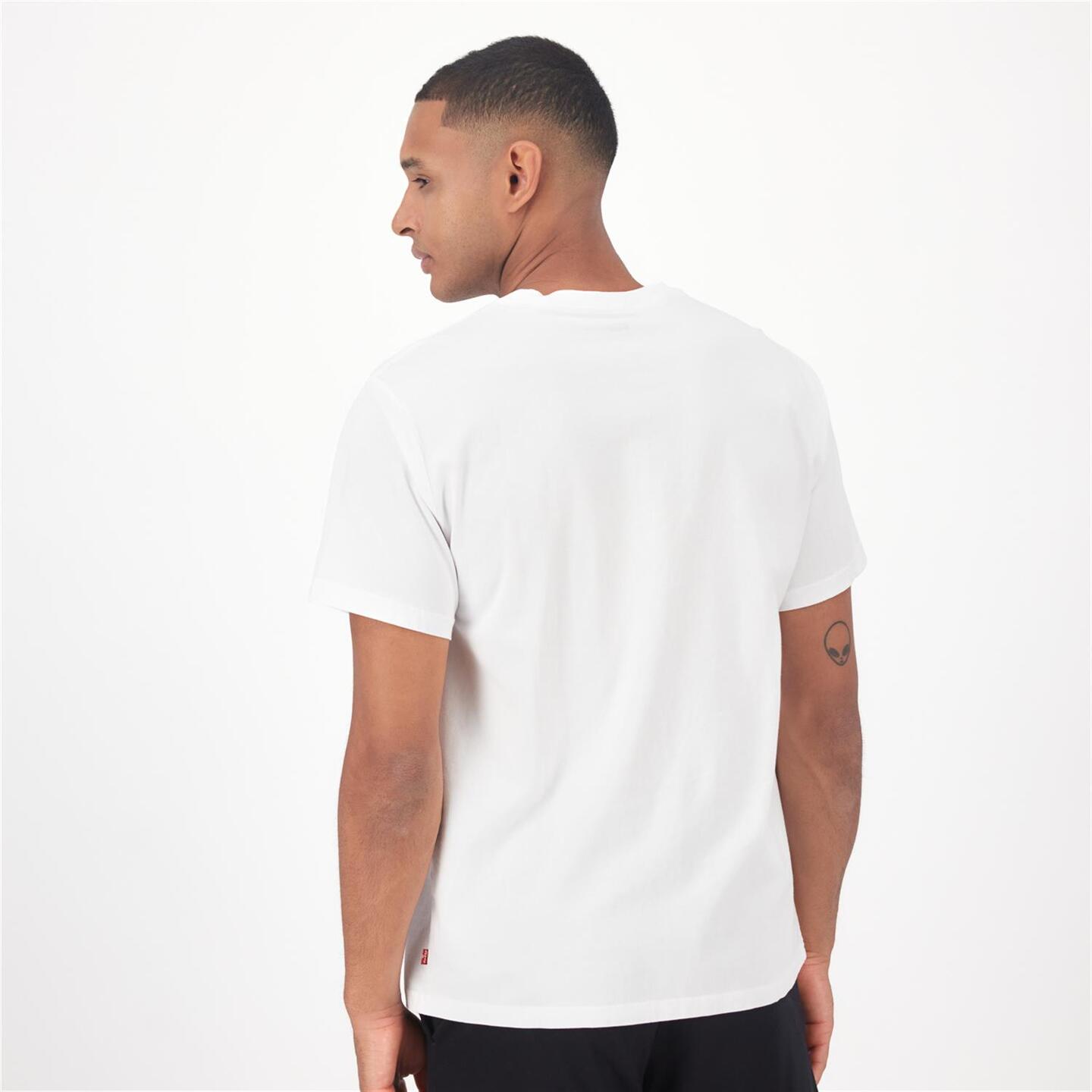 Levi's Collegial - blanco - Camiseta Algodón Hombre