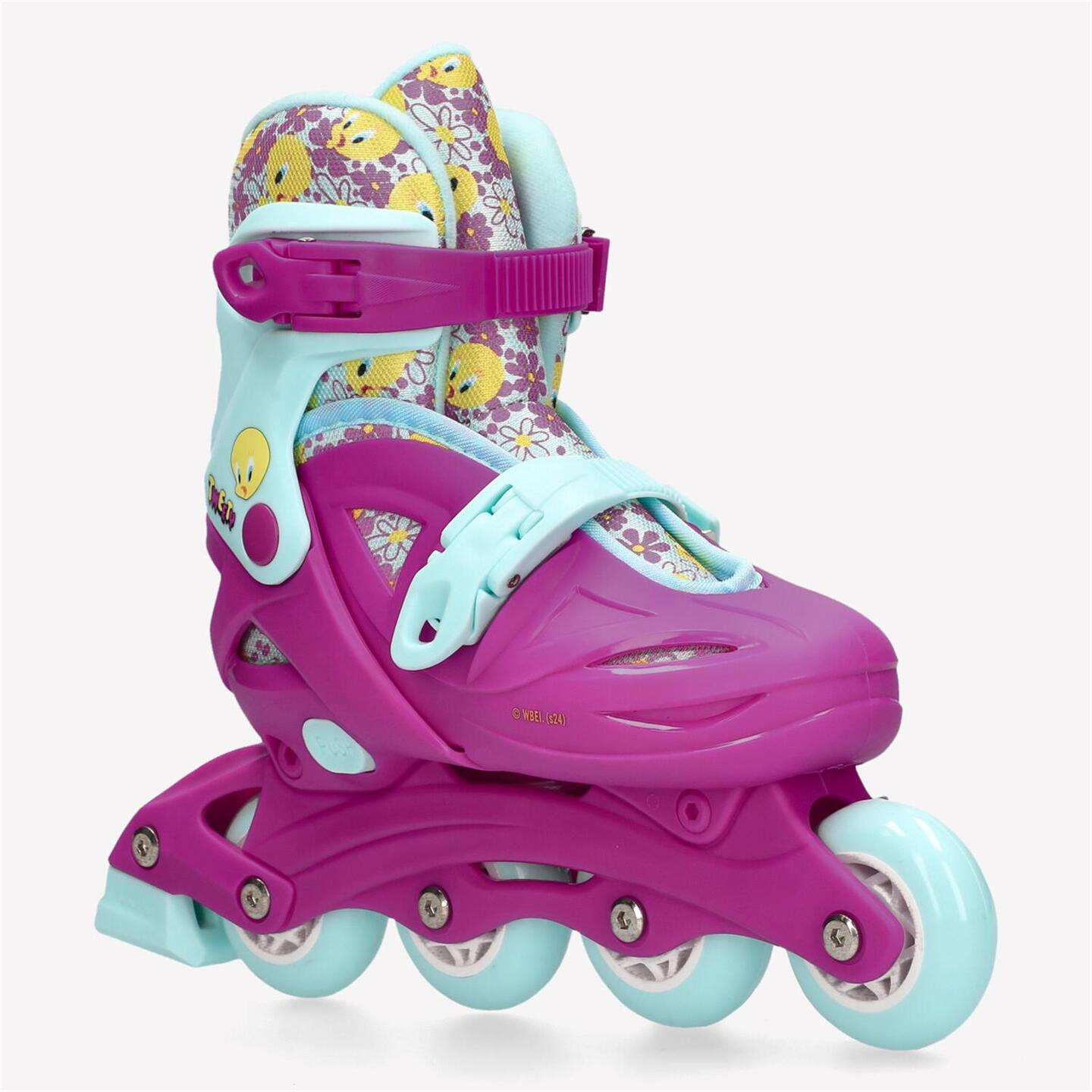 Patines Looney Tunes - rosa - Patines En Línea Niña