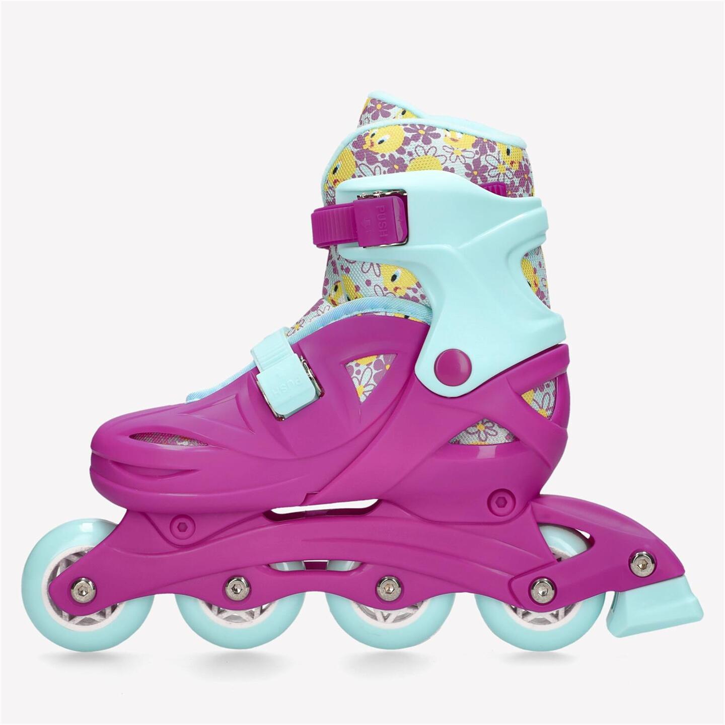 Patins Tweety - rosa - Patins em Linha Júnior Looney Tunes