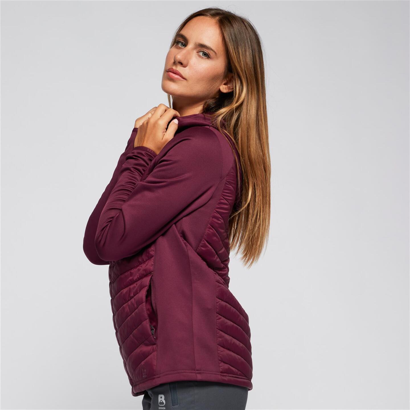 Forro Polar Boriken Morado Chaqueta Polar Mujer Sprinter