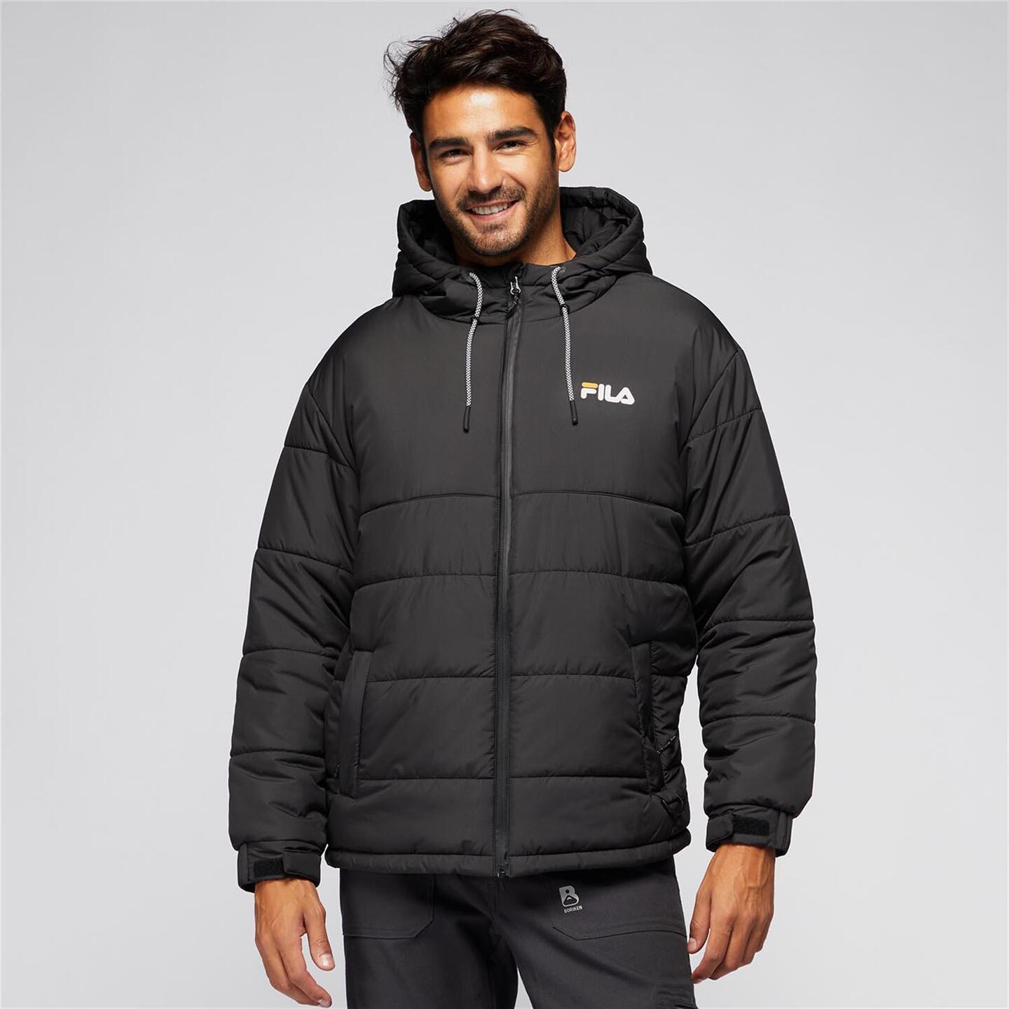 Anorak Fila Negro Chaqueta Capucha Hombre Sprinter