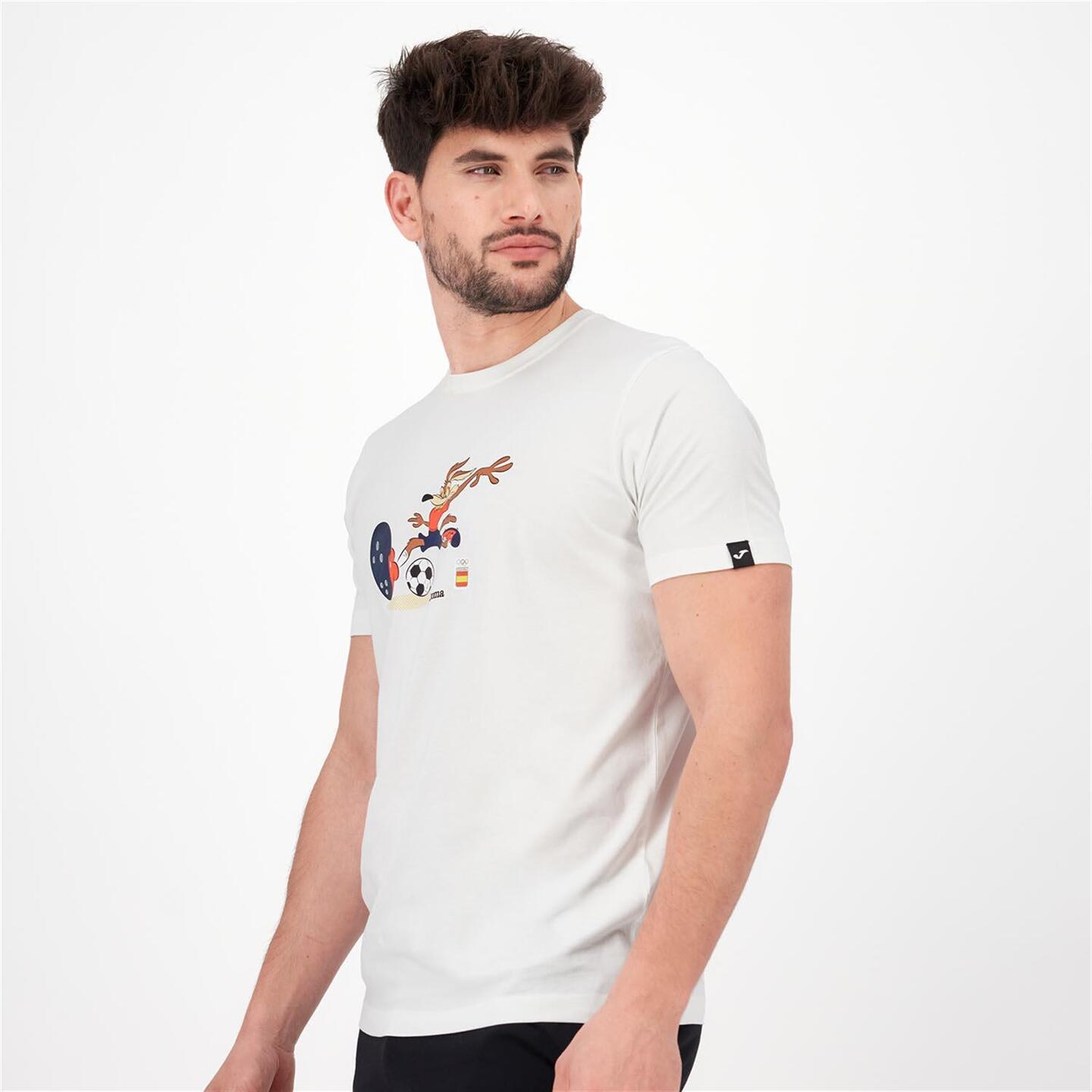 Joma Coyote Jjoo - blanco - Camiseta Hombre Looney Tunes