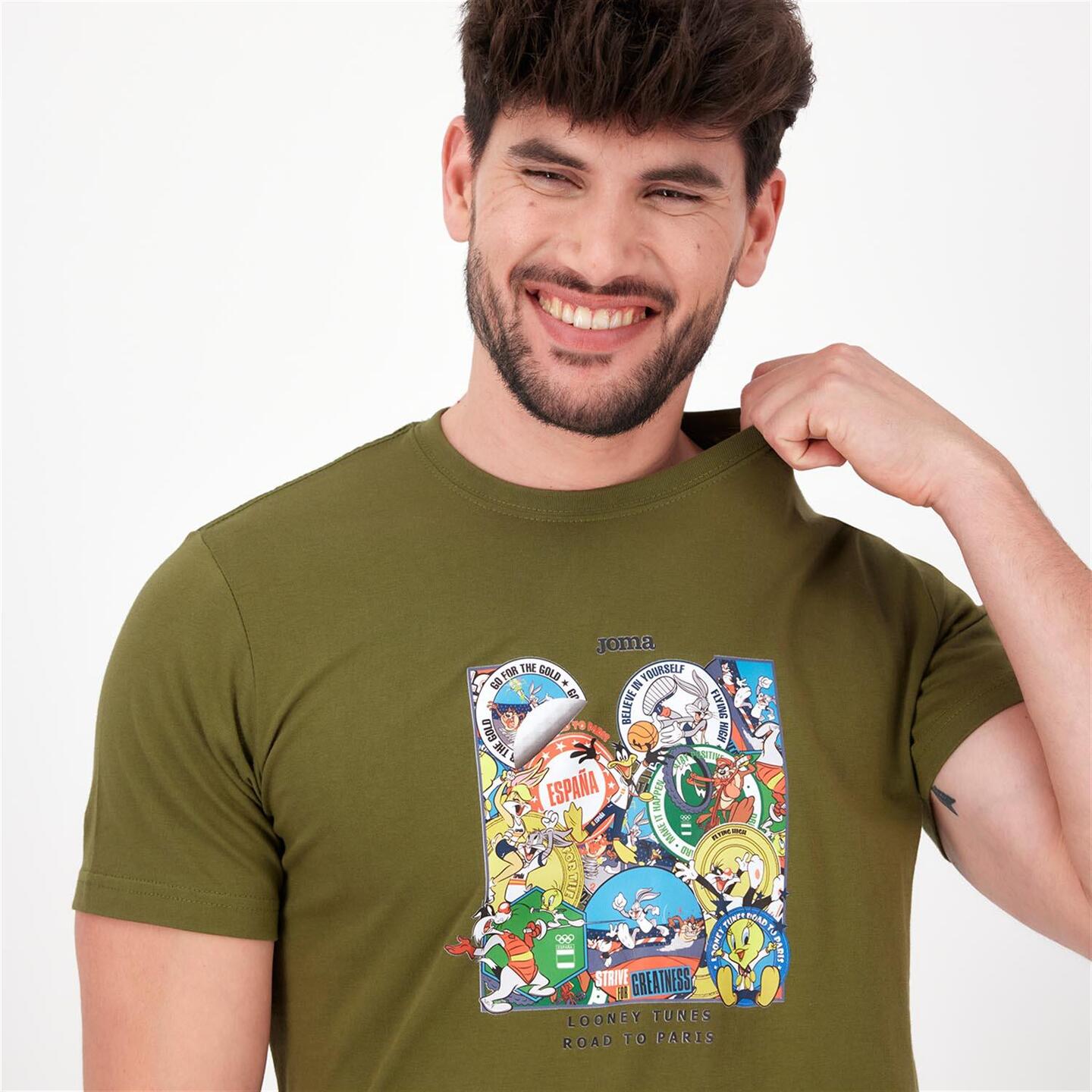 Joma Jjoo - verde - Camiseta Hombre Looney Tunes