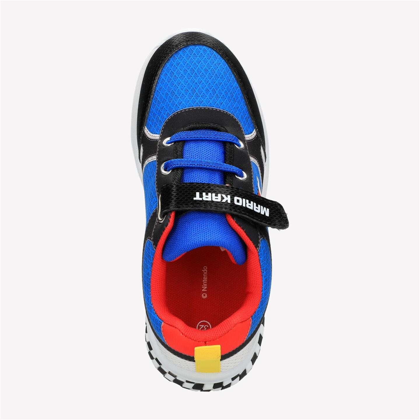 Zapatillas Velcro Super Mario - azul - Zapatillas Luces Niño