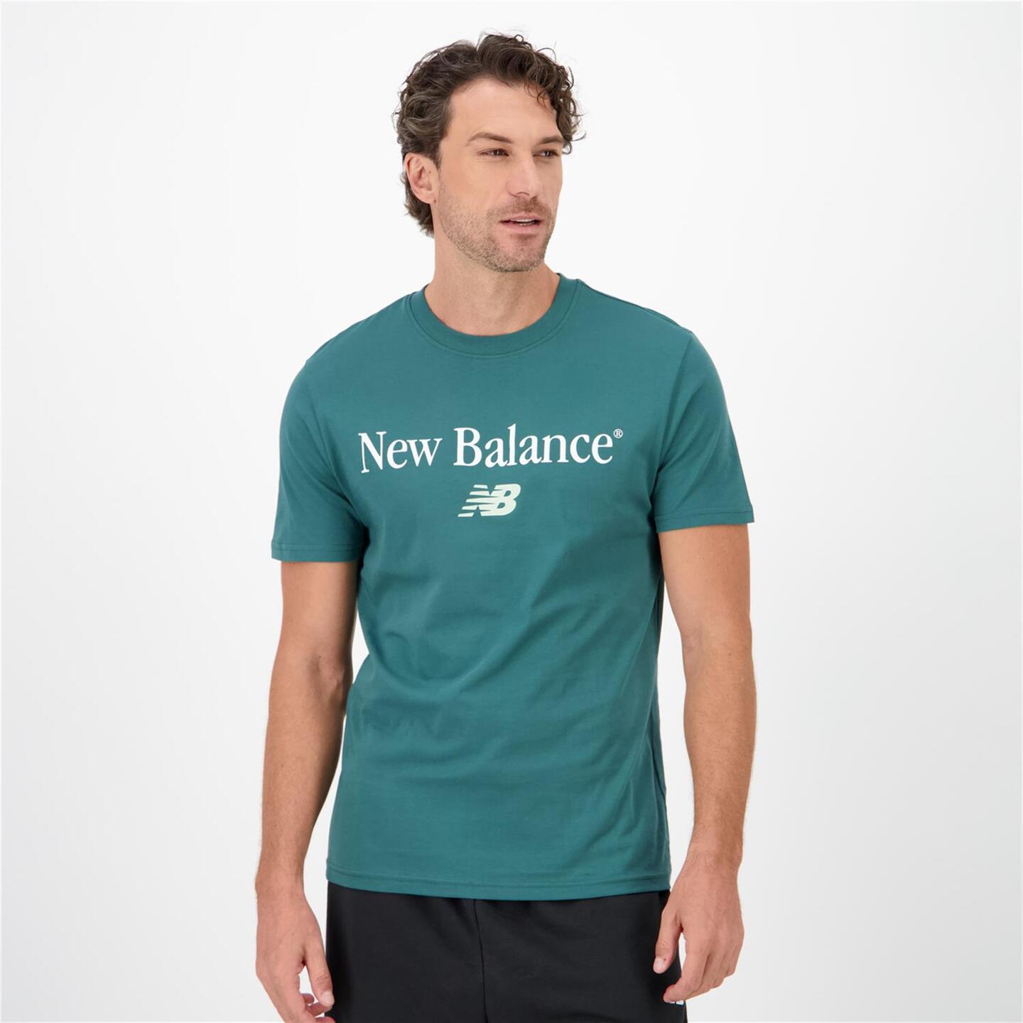 New Balance Vintage - verde - T-shirt Algodão Homem