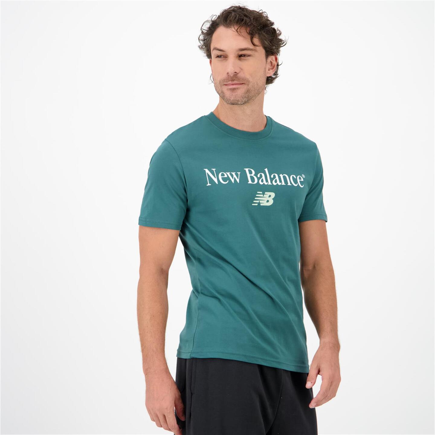 New Balance Vintage - verde - Camiseta Algodón Hombre