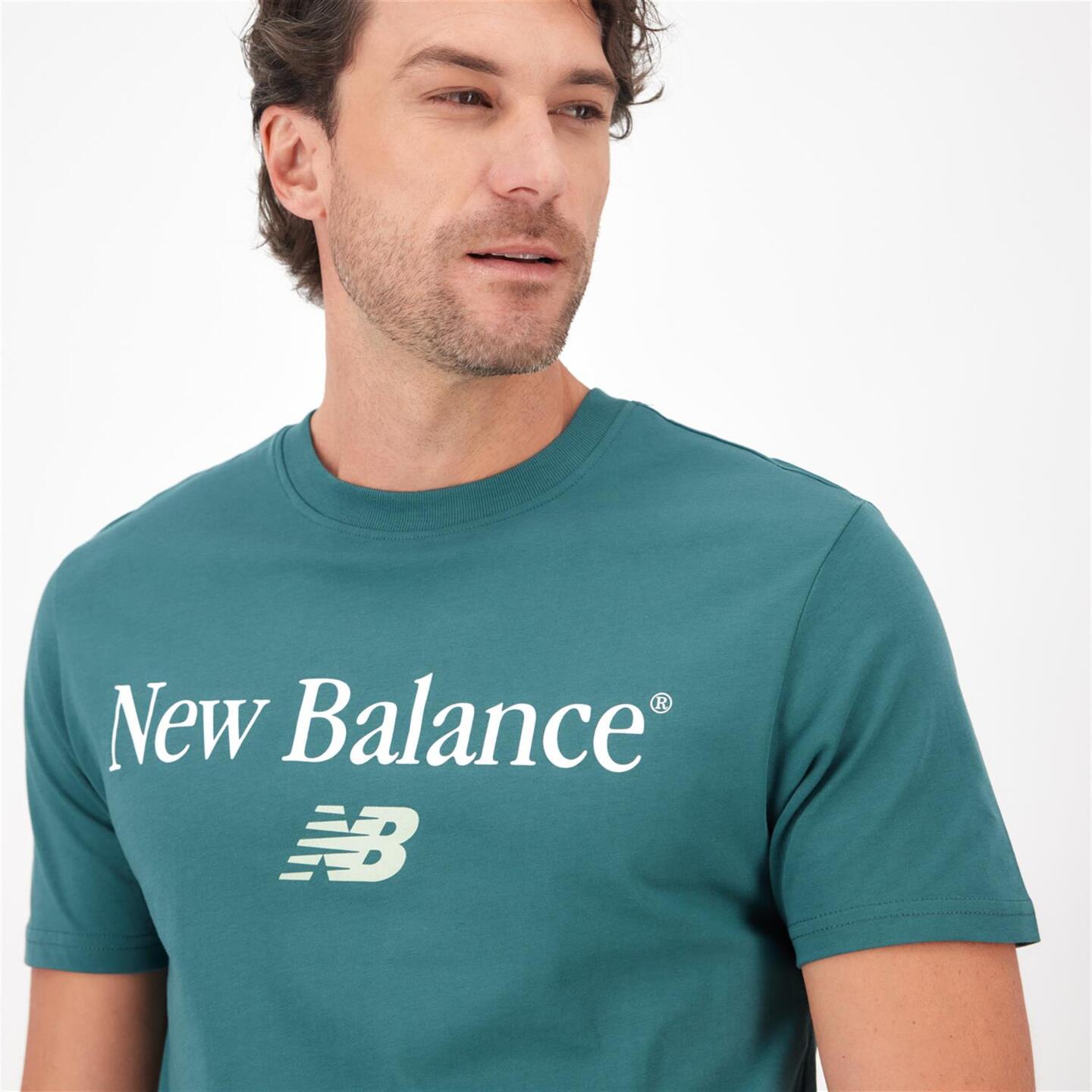 New Balance Vintage - verde - T-shirt Algodão Homem