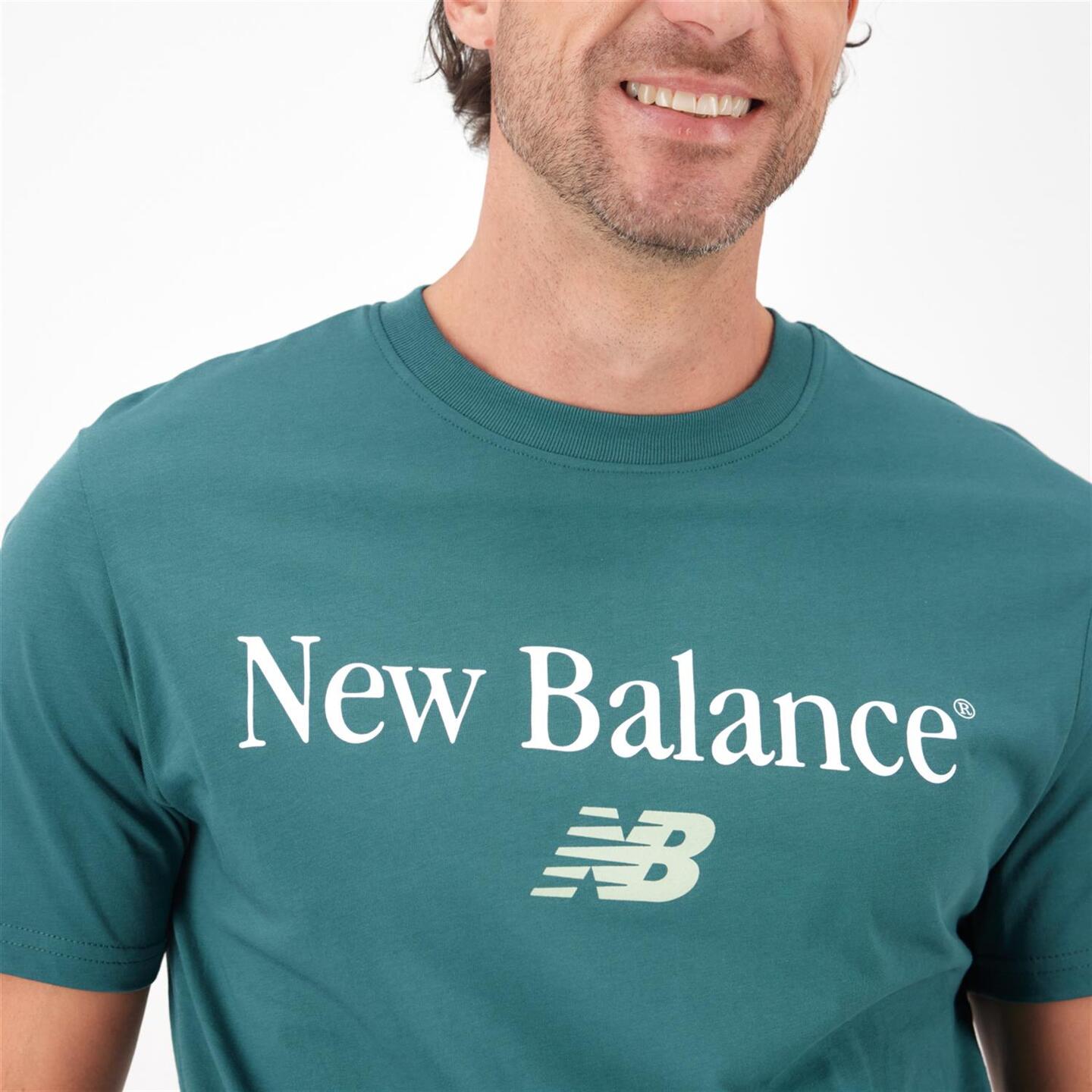 New Balance Vintage - verde - T-shirt Algodão Homem