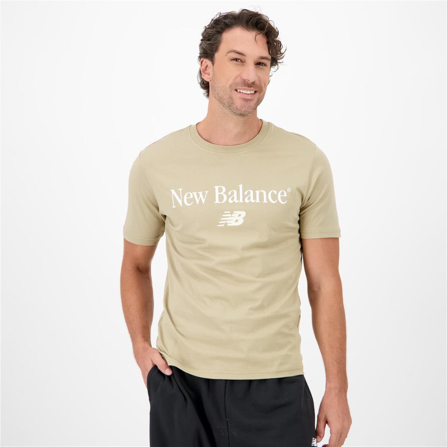 New Balance Vintage - marron - T-shirt Algodão Homem