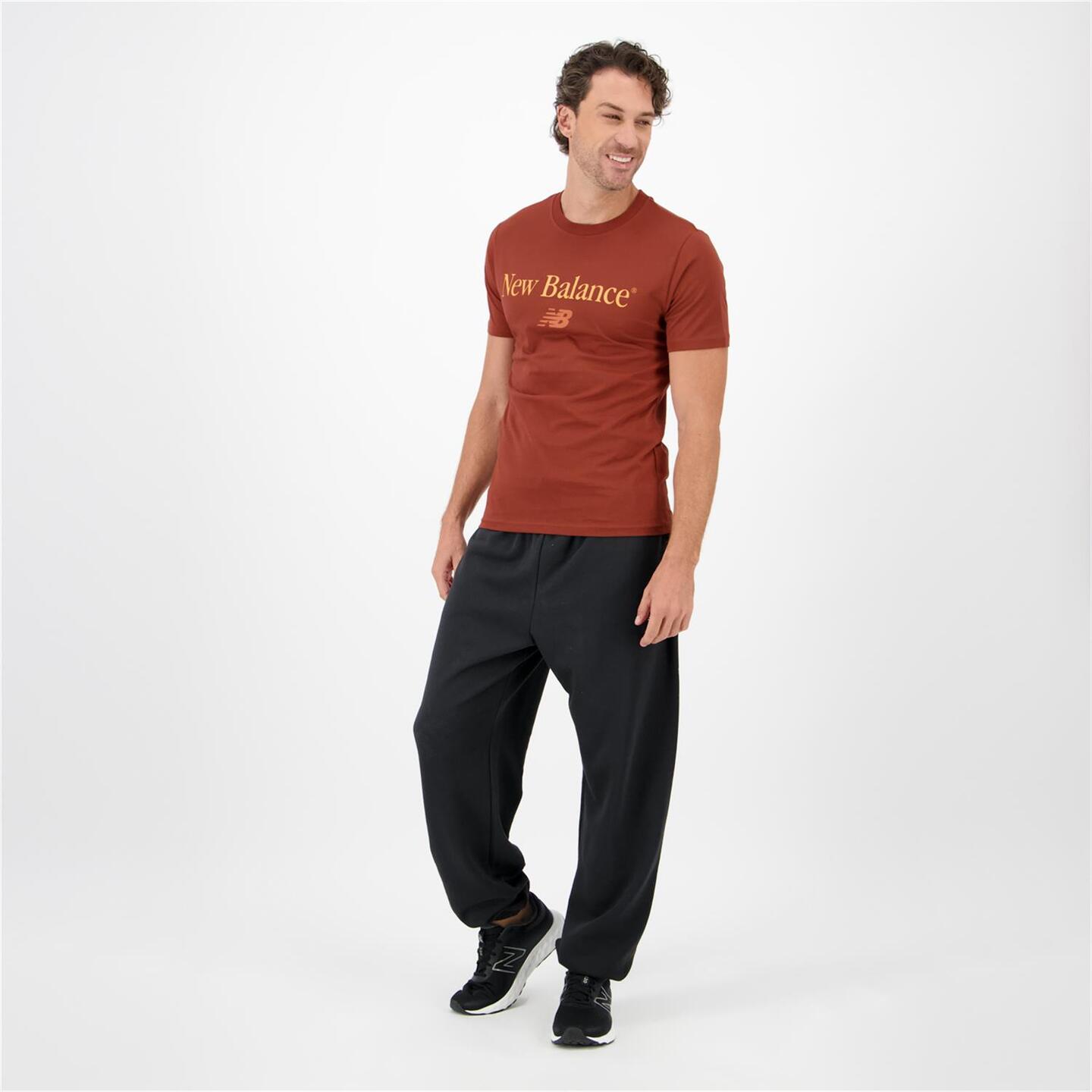 New Balance Vintage - marron - T-shirt Algodão Homem