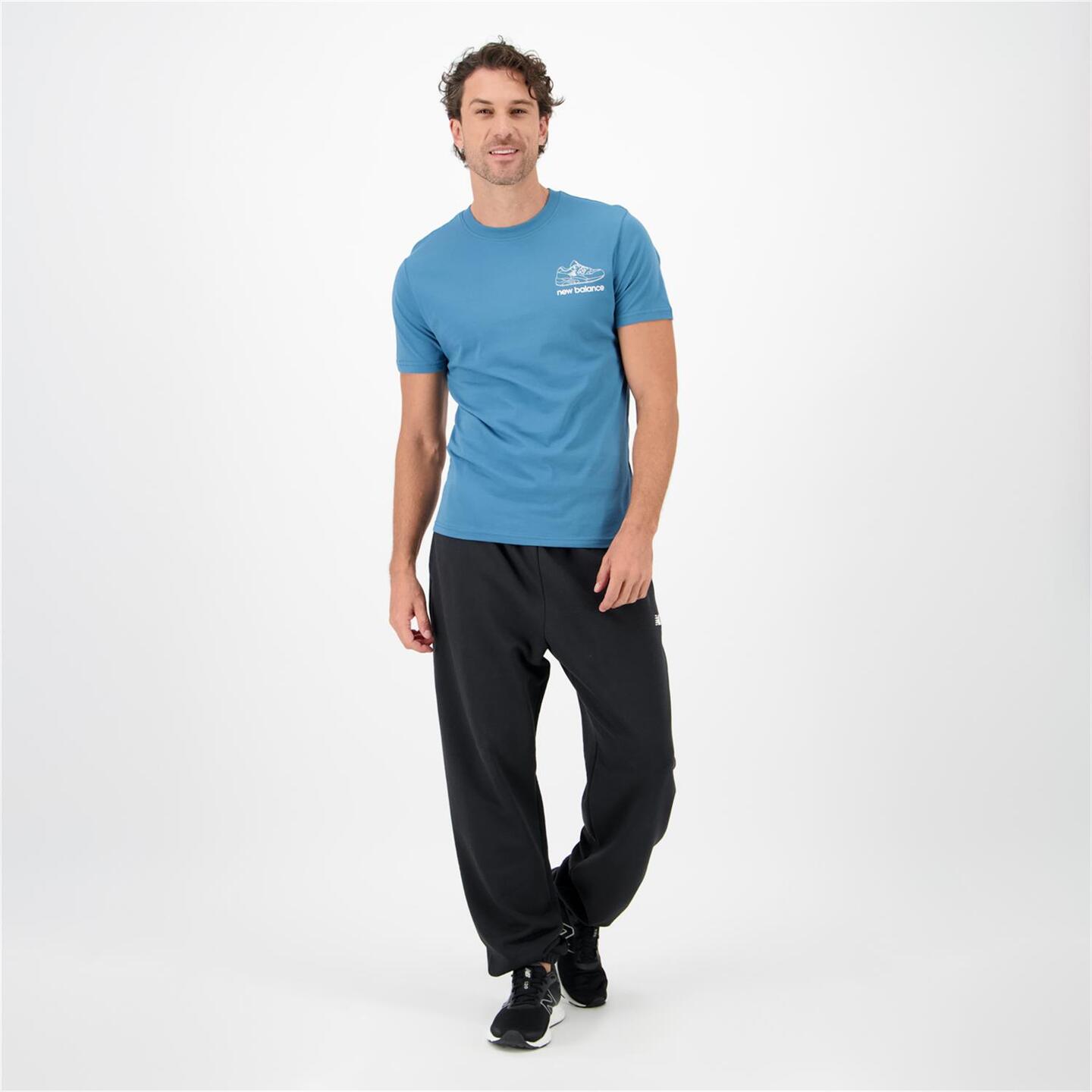 New Balance Sneaker - azul - T-shirt Algodão Homem