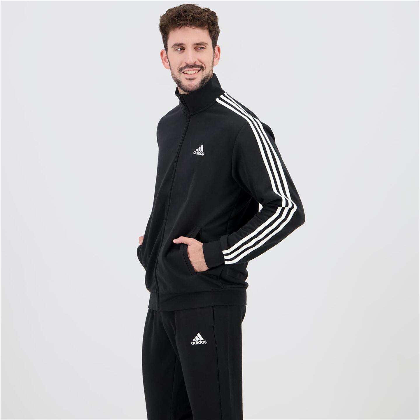 adidas 3 Bandas Negro Chandal Felpa Hombre Sprinter