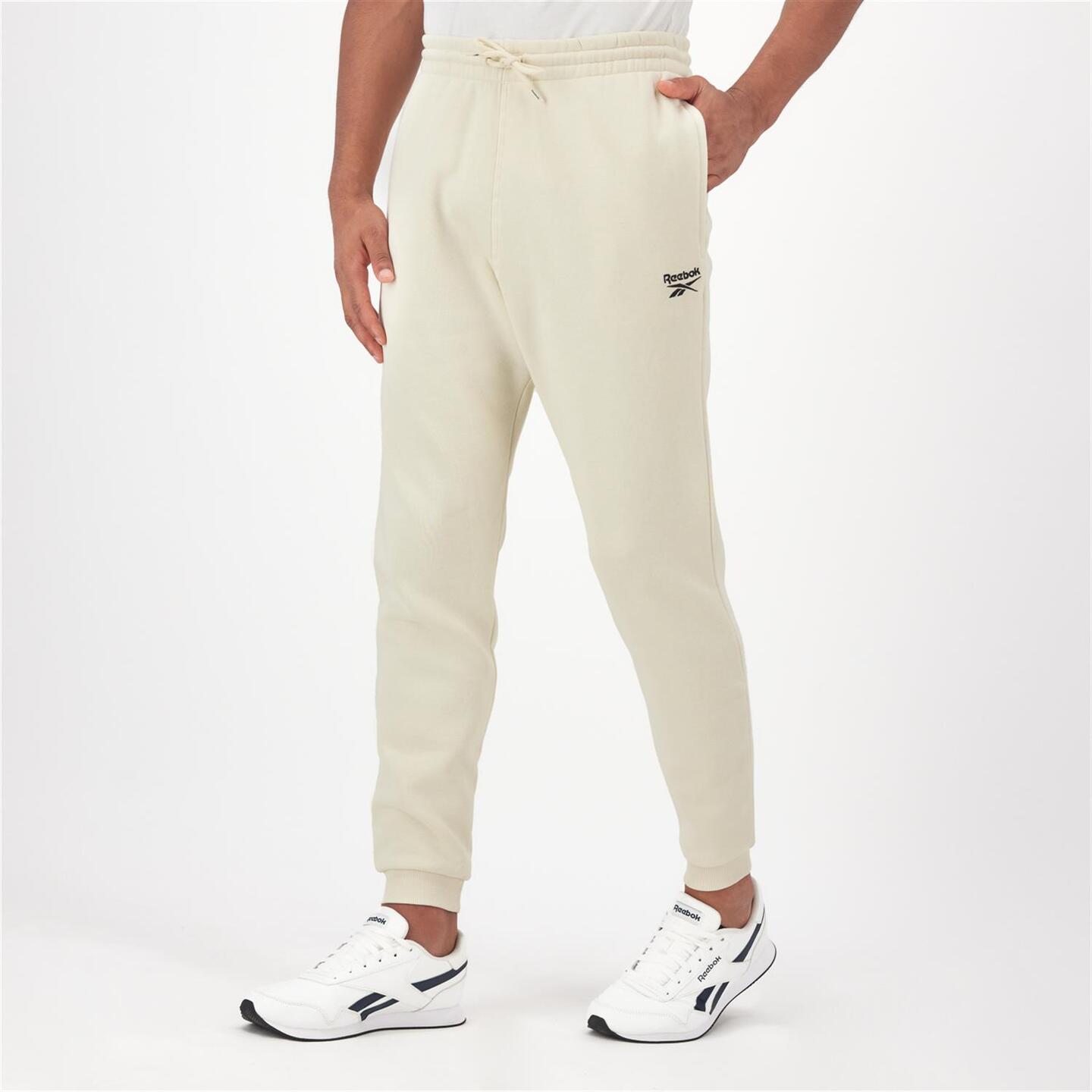 Pantalones reebok hombre blanco on sale