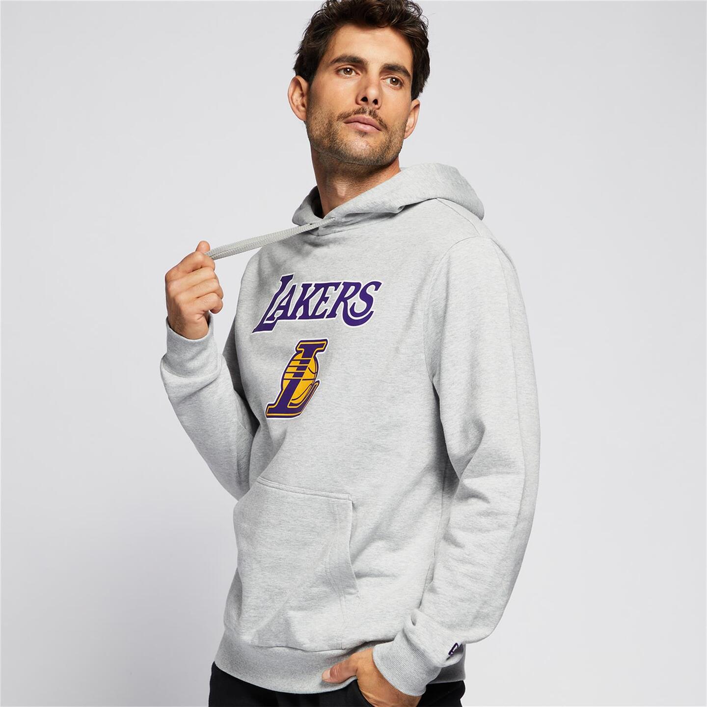 Sudadera lakers gris on sale