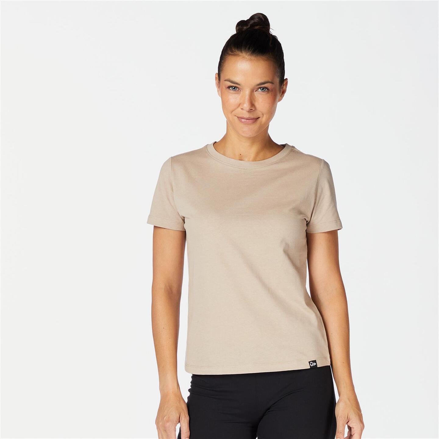 Camiseta Basica Up Taupe Camiseta Mujer Sprinter