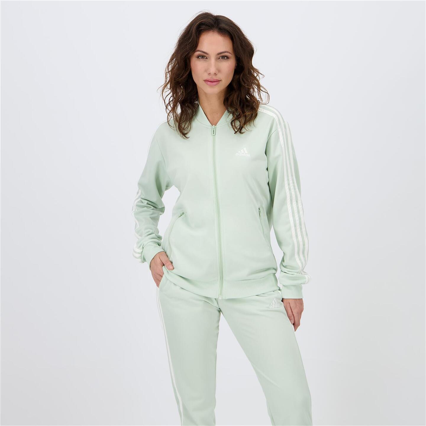 adidas 3S Verde Chandal Mujer Sprinter