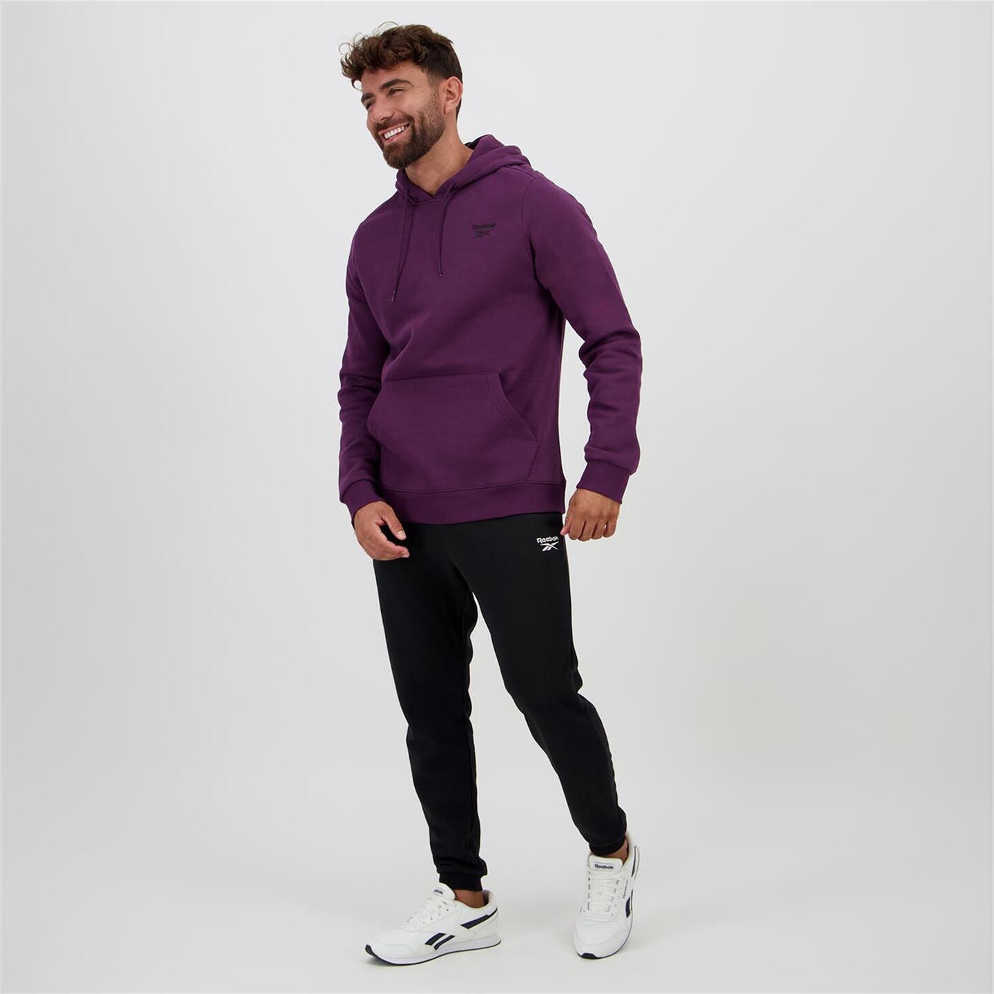 Sudadera reebok hombre purpura on sale