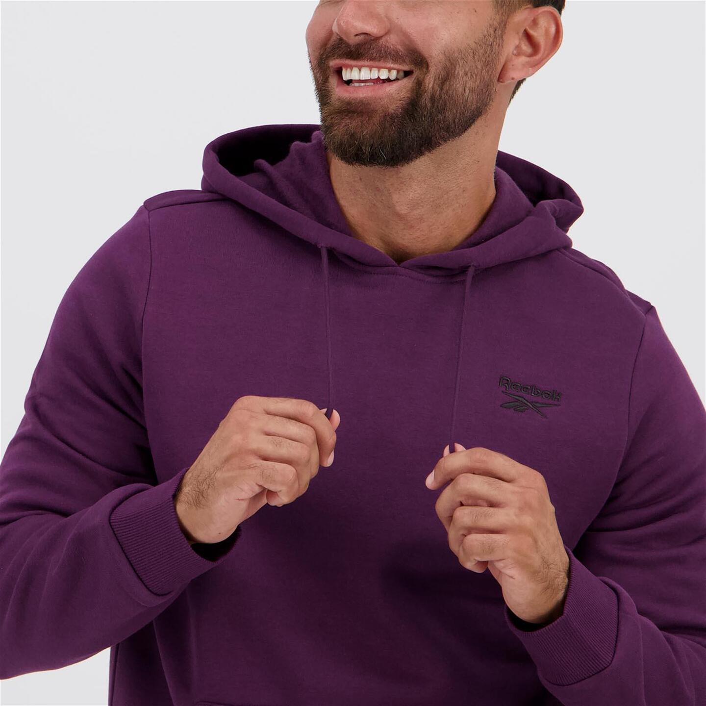 Sudadera reebok hombre purpura on sale