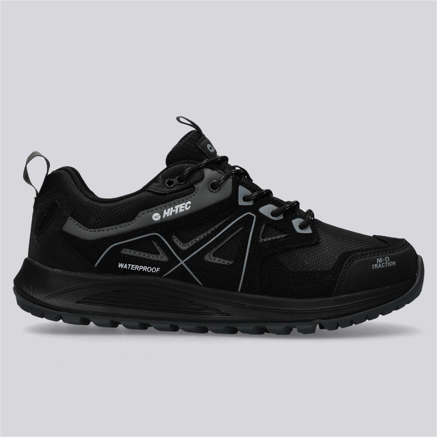 HI Tec Tambre Negro Zapatillas Trekking Impermeables Hombre Sprinter