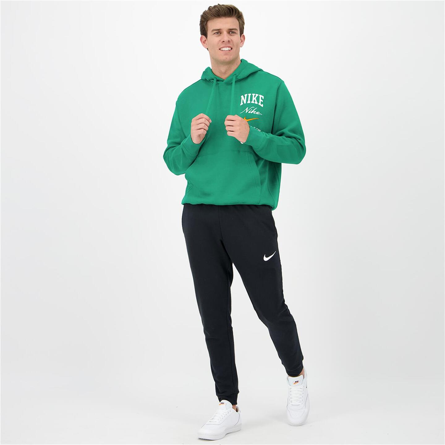 Nike Club Multilogo - verde - Sweatshirt Capuz Homem