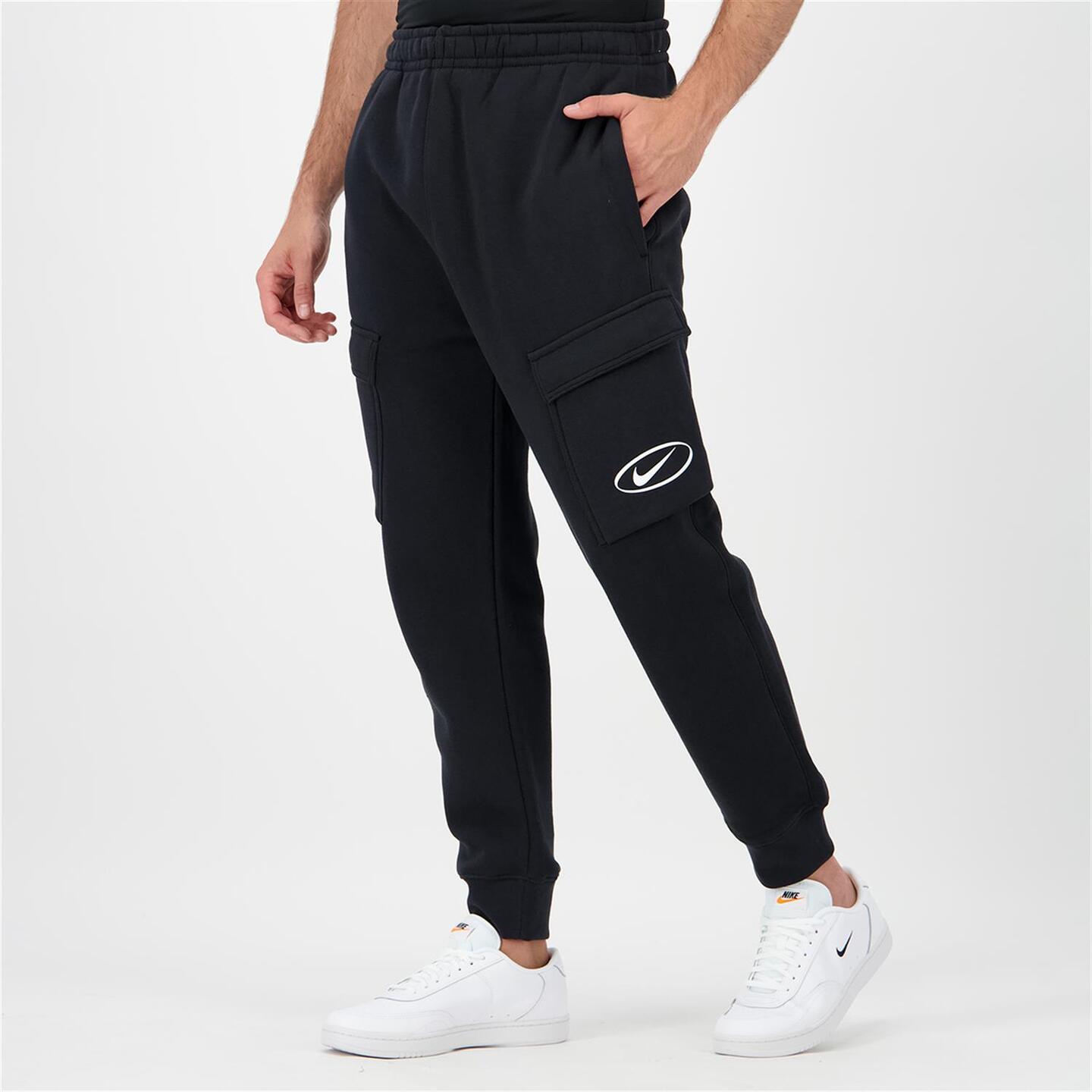 Calças Punho Nike - negro - Calças Cargo Homem